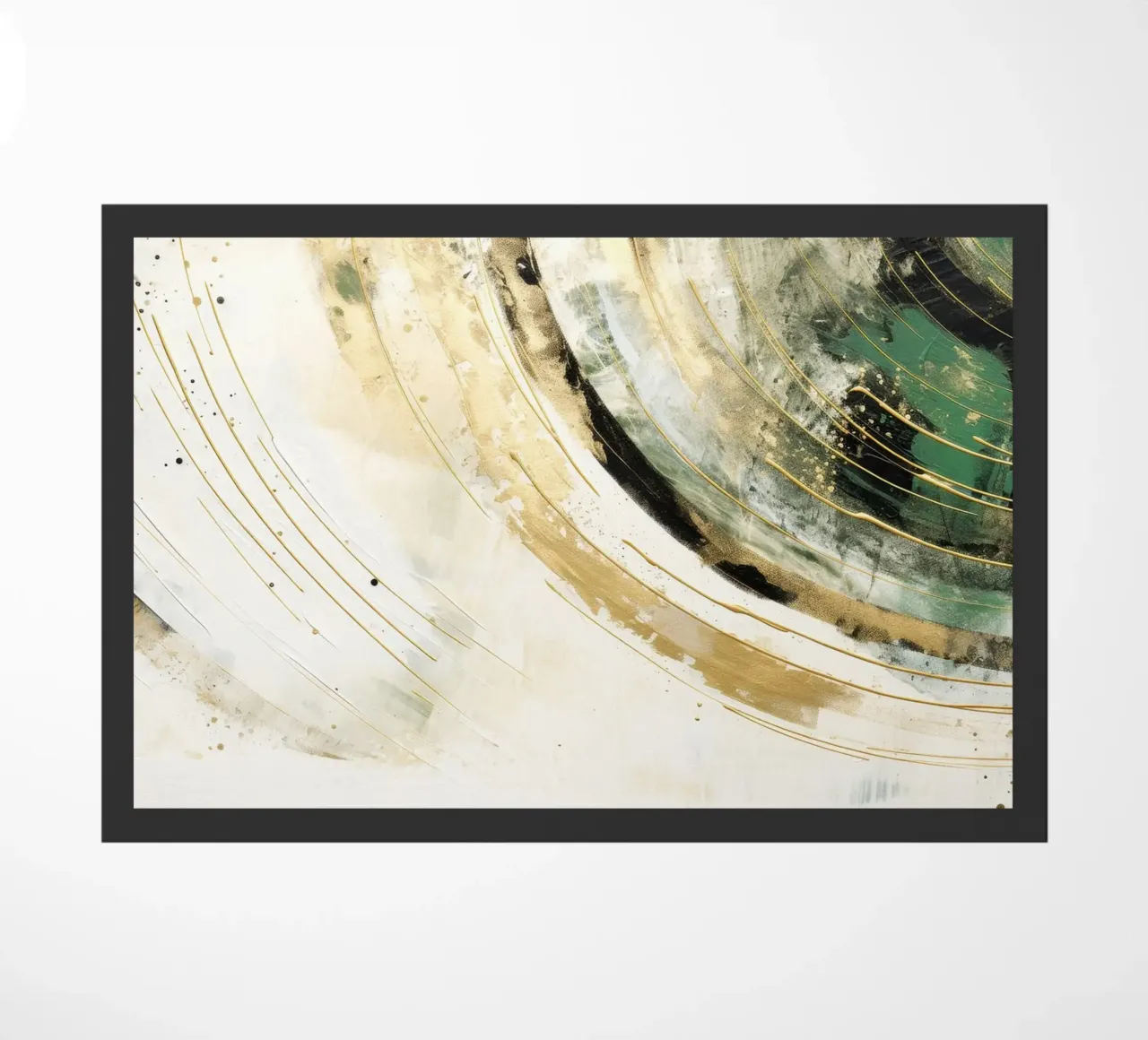 ABSTRACT ART Dissolving structures doormat by Melanie Viola