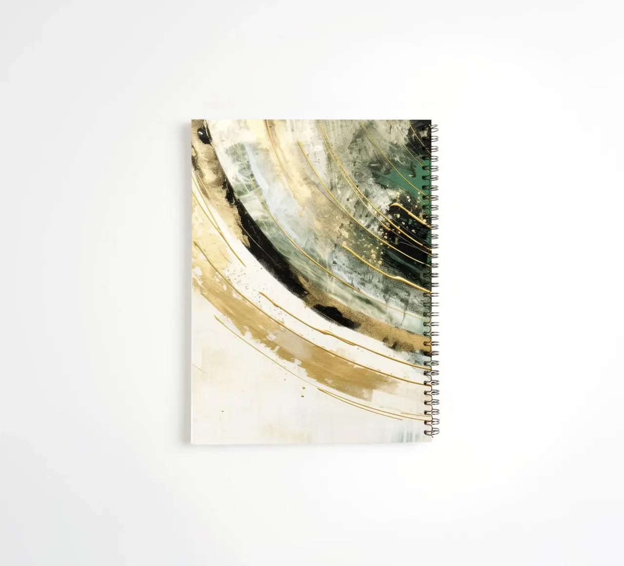 ABSTRACT ART Dissolving structures spiral notebook by Melanie Viola