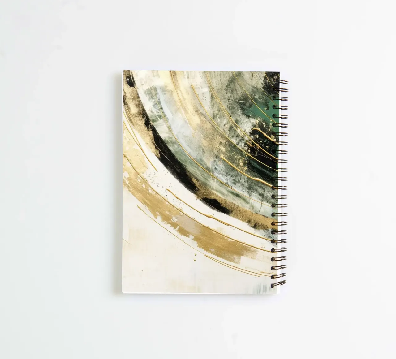 ABSTRACT ART Dissolving structures spiral notebook by Melanie Viola