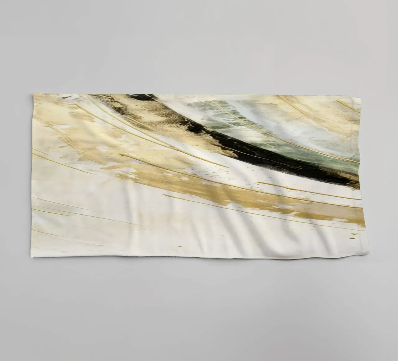 ABSTRACT ART Dissolving structures towel by Melanie Viola