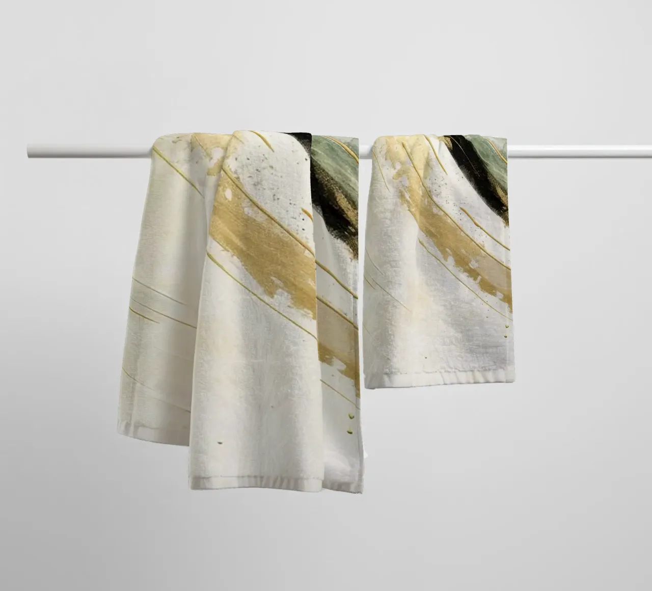 ABSTRACT ART Dissolving structures towel by Melanie Viola