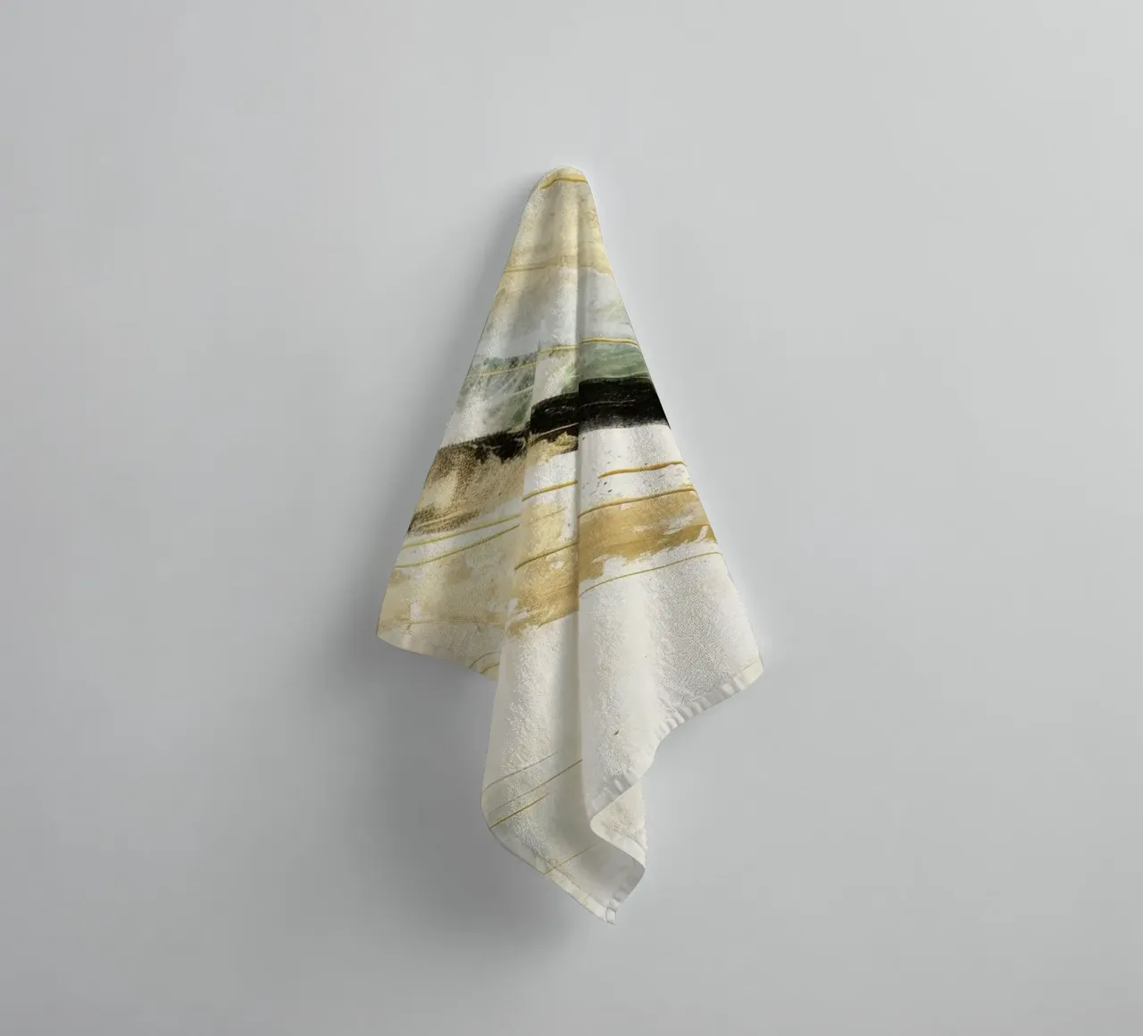 ABSTRACT ART Dissolving structures towel by Melanie Viola