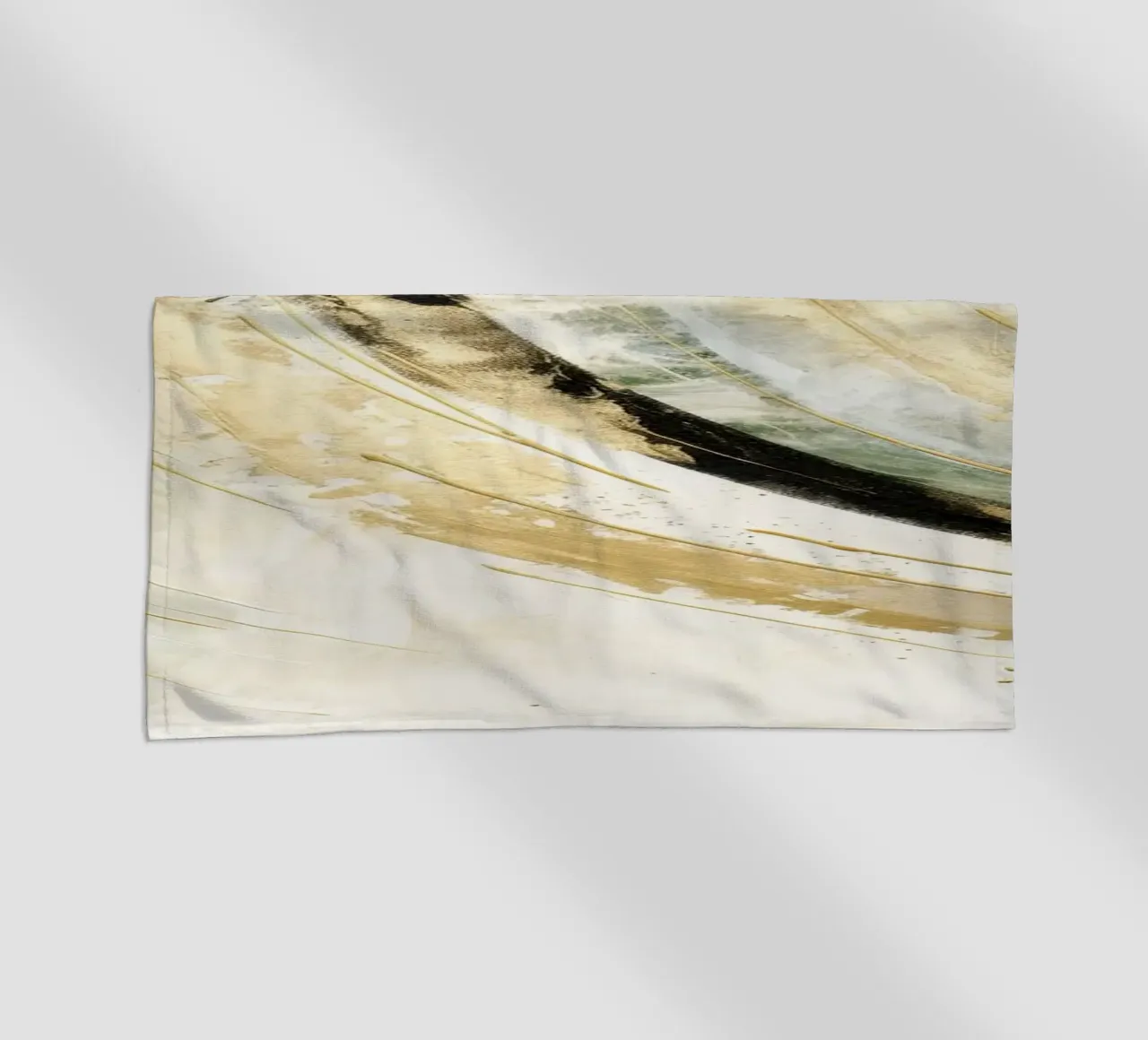 ABSTRACT ART Dissolving structures beach towel by Melanie Viola