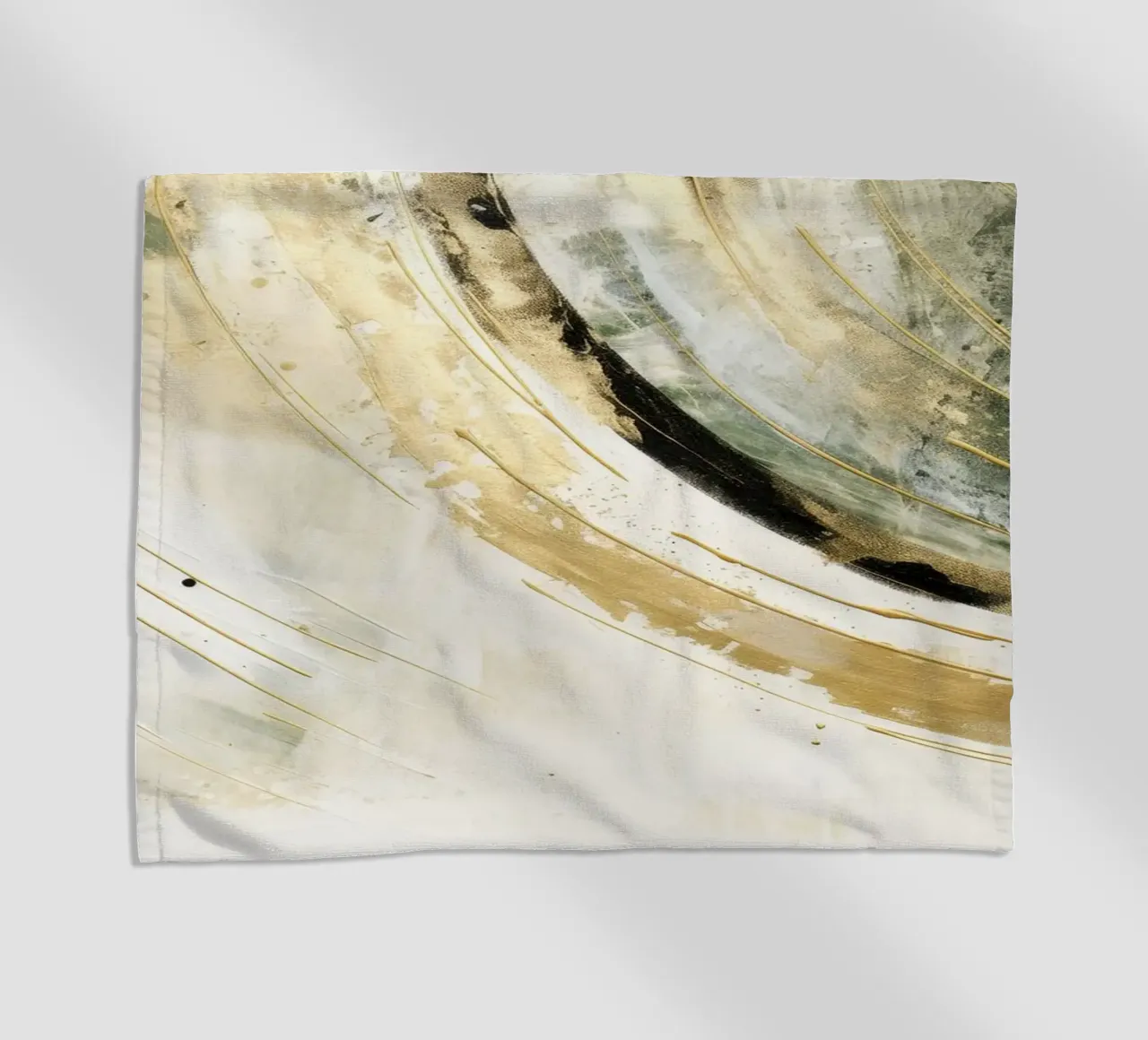 ABSTRACT ART Dissolving structures beach towel by Melanie Viola