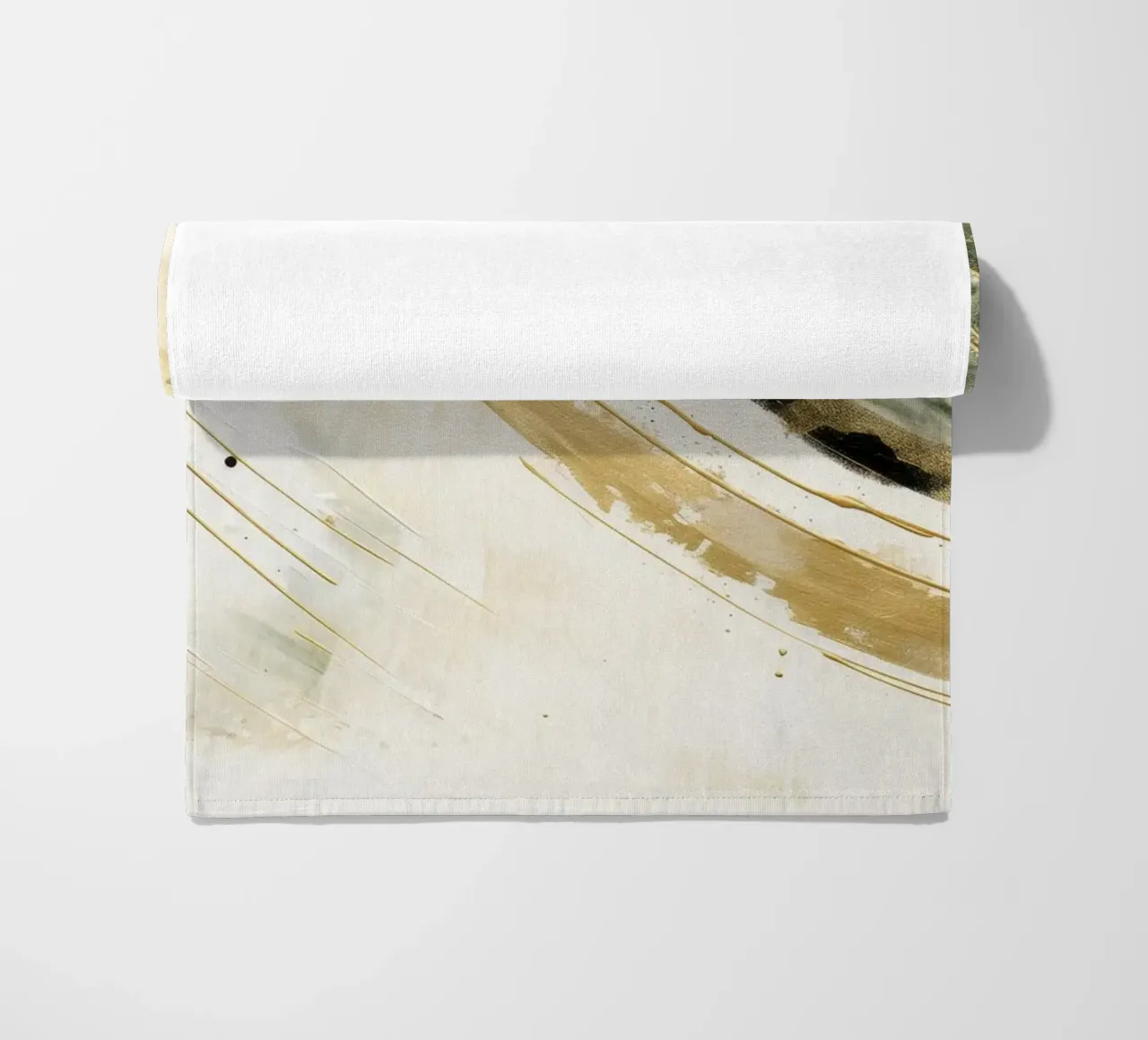 ABSTRACT ART Dissolving structures beach towel by Melanie Viola