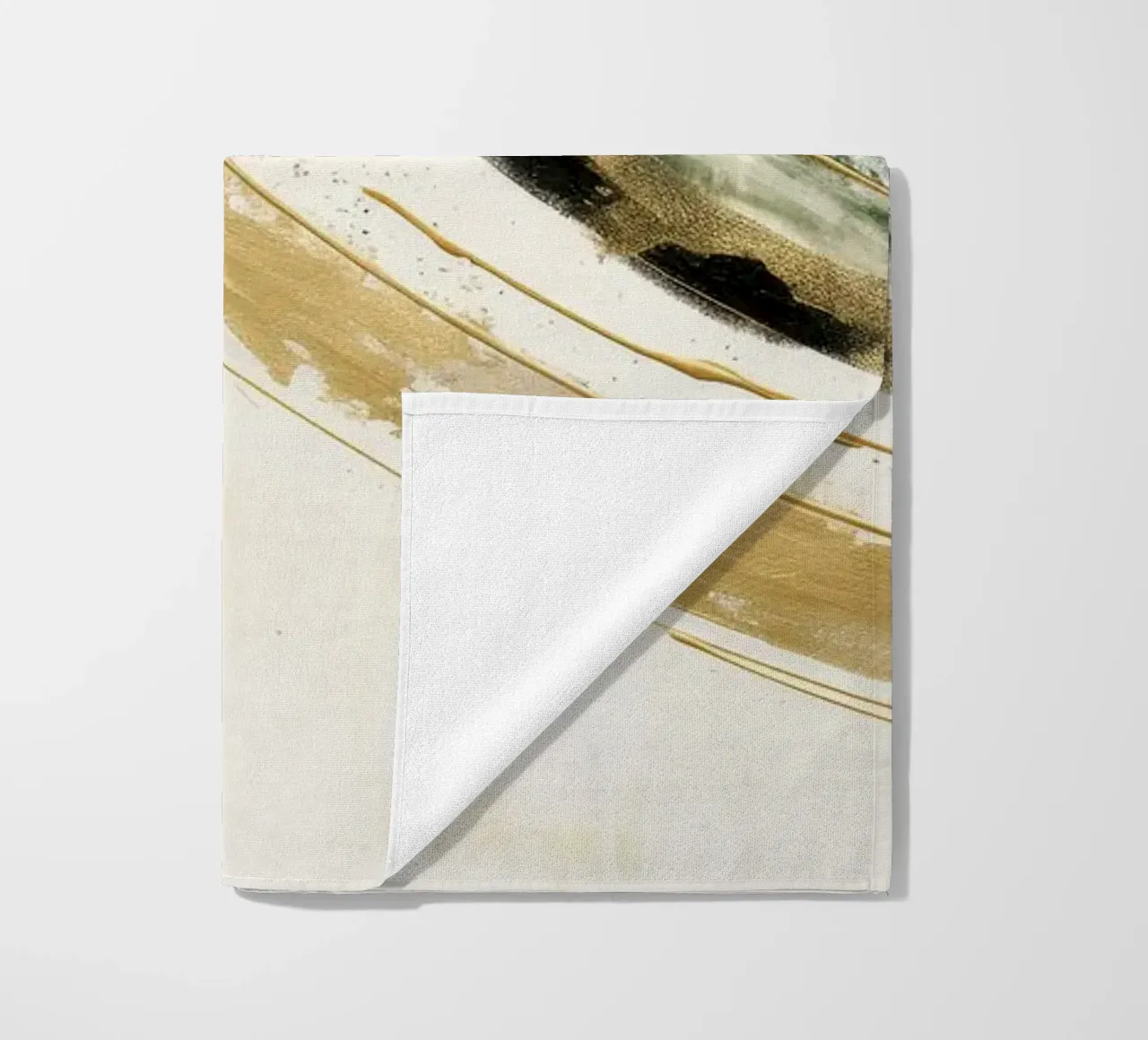 ABSTRACT ART Dissolving structures beach towel by Melanie Viola