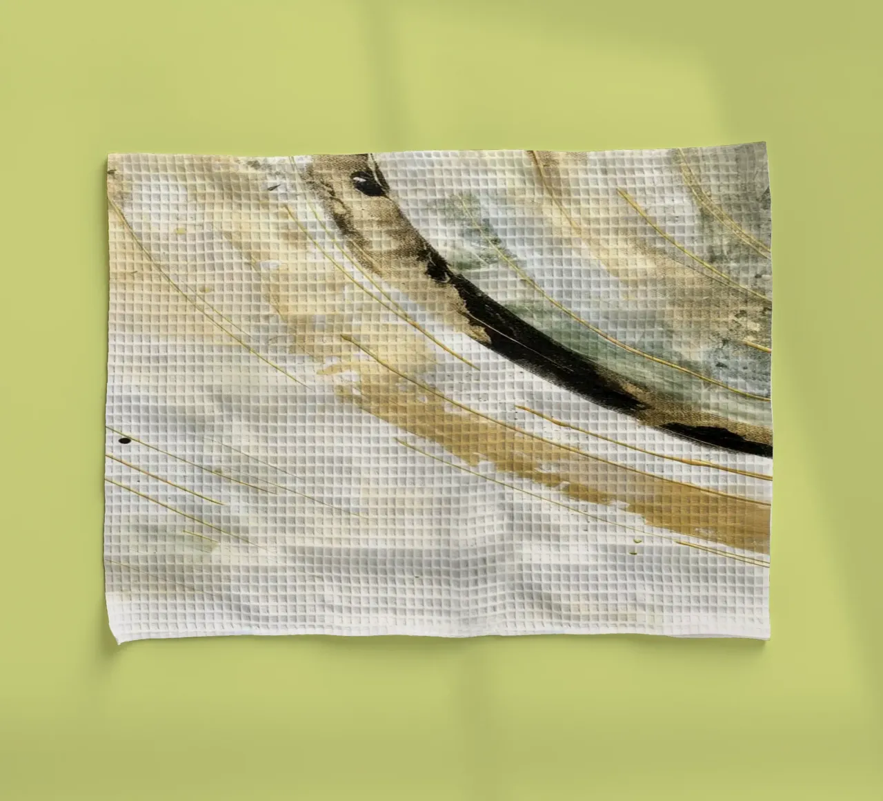 ABSTRACT ART Dissolving structures tea towel by Melanie Viola