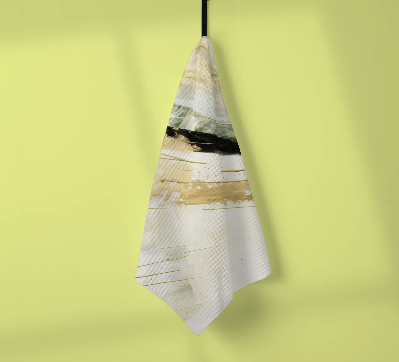 ABSTRACT ART Dissolving structures tea towel by Melanie Viola