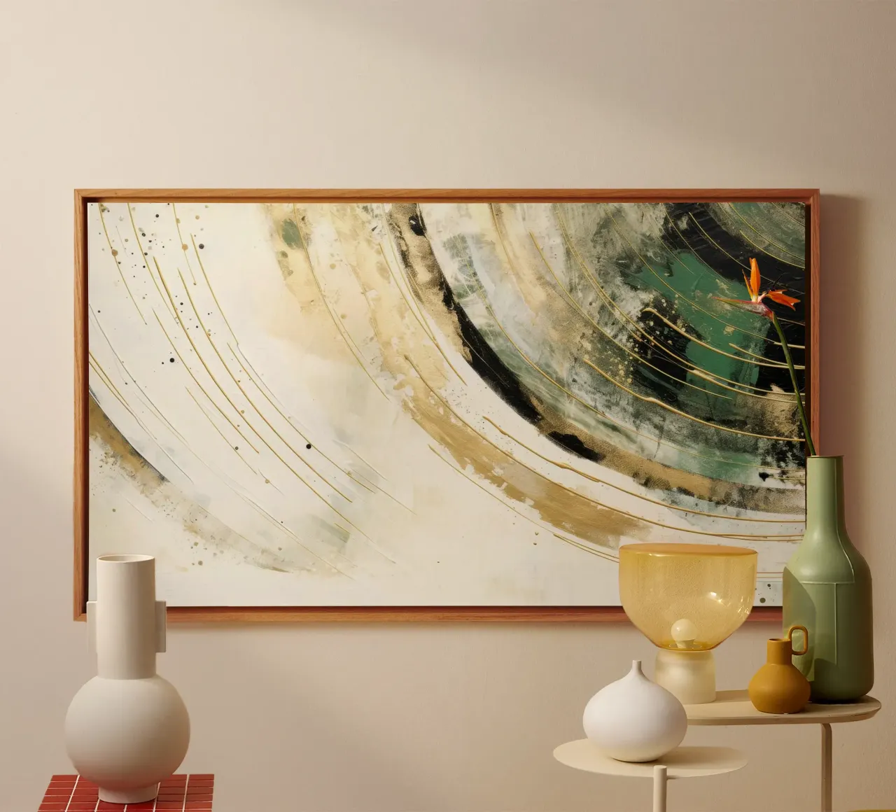 ABSTRACT ART Dissolving structures canvas by Melanie Viola