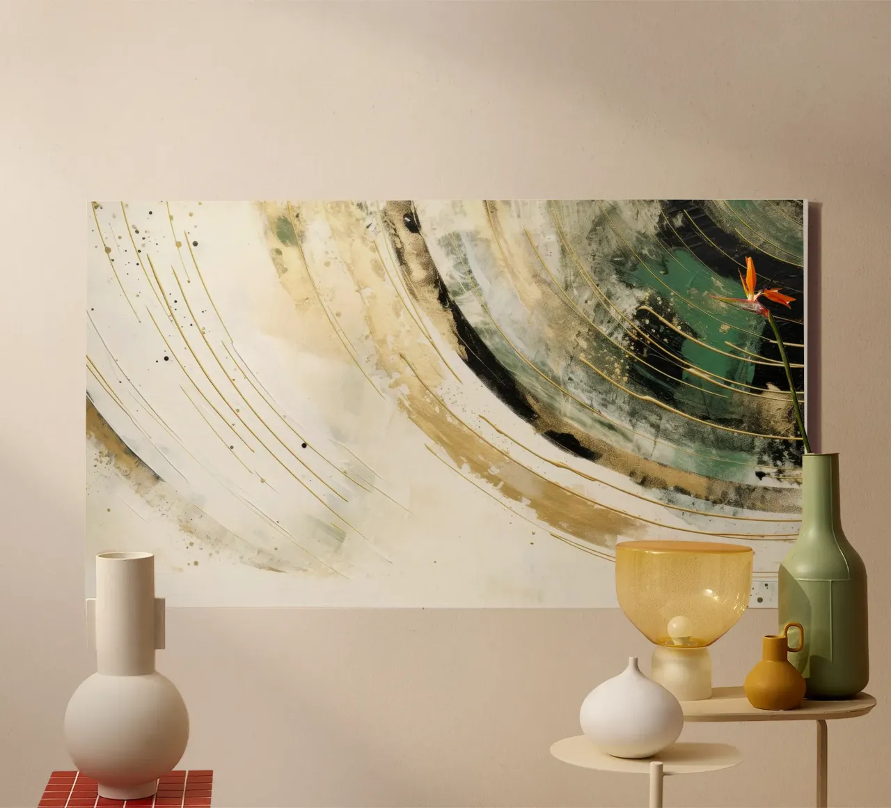 ABSTRACT ART Dissolving structures canvas by Melanie Viola
