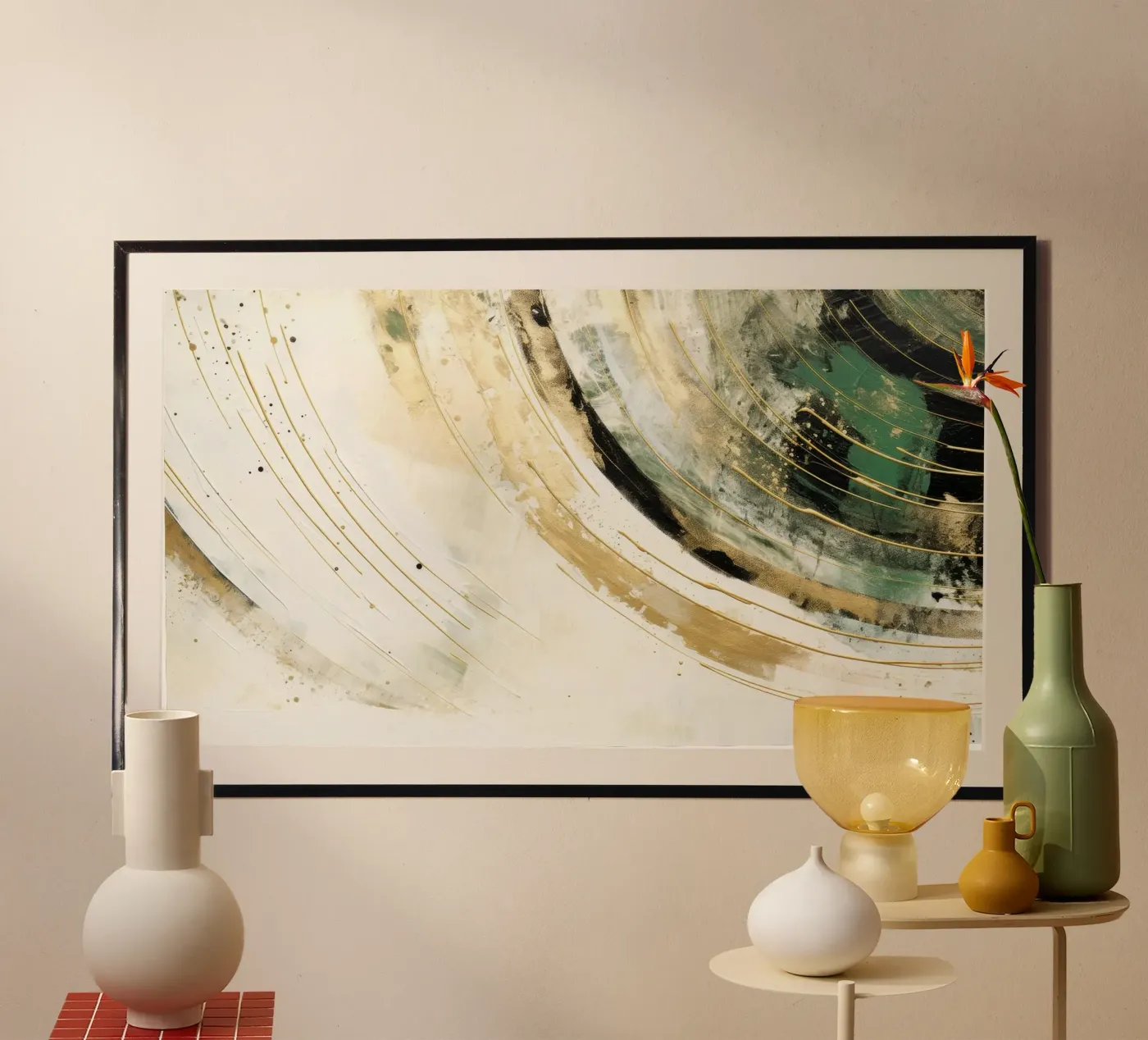 ABSTRACT ART Dissolving structures poster by Melanie Viola