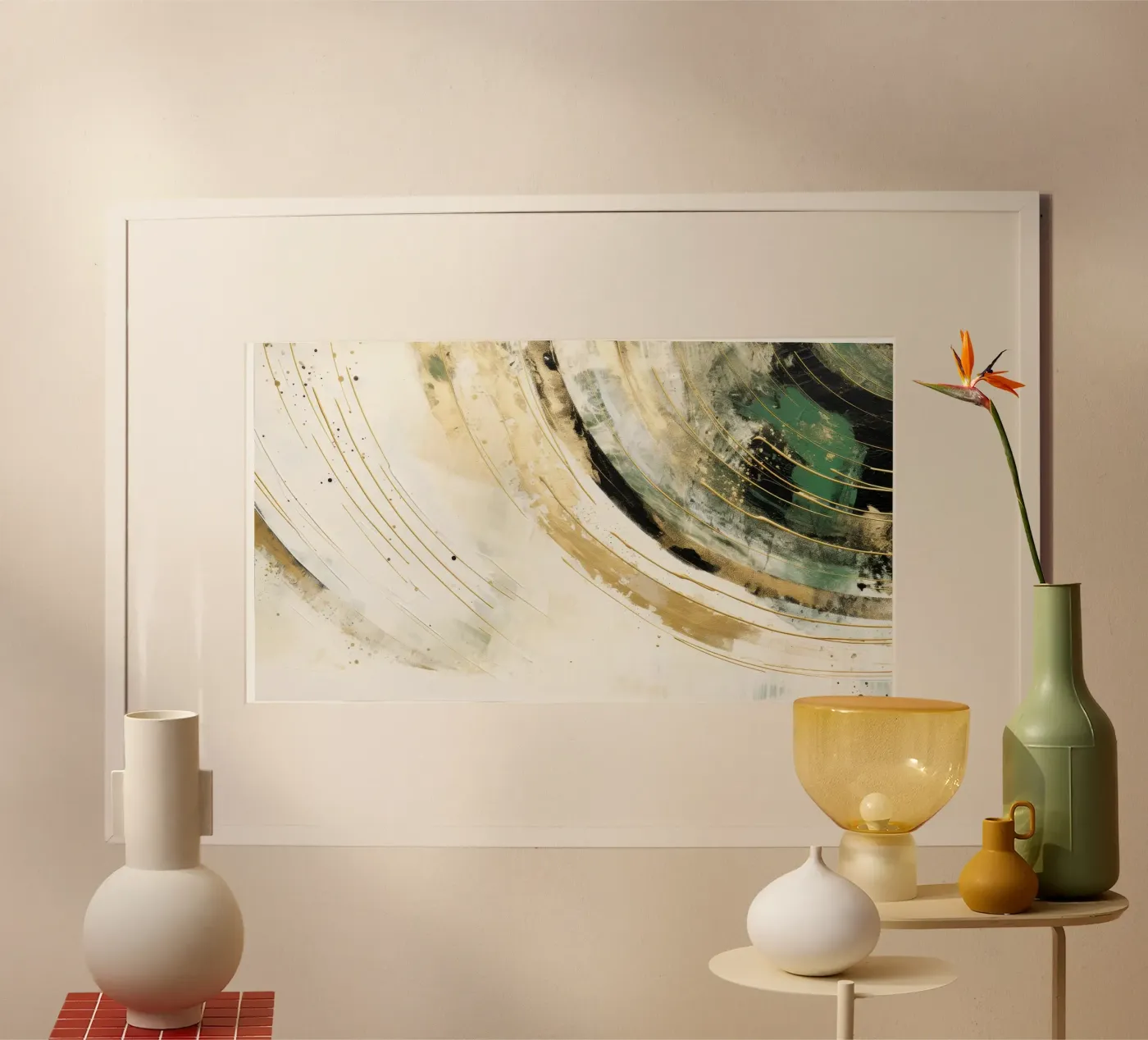 ABSTRACT ART Dissolving structures poster by Melanie Viola