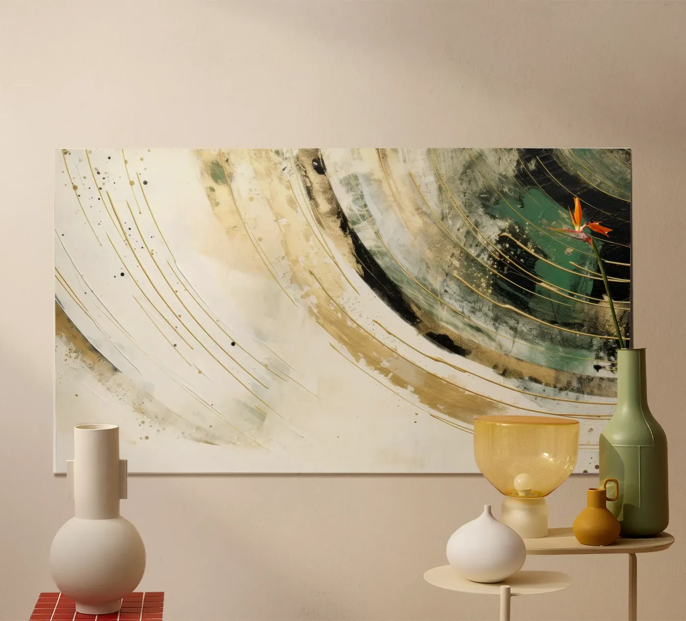 ABSTRACT ART Dissolving structures poster by Melanie Viola