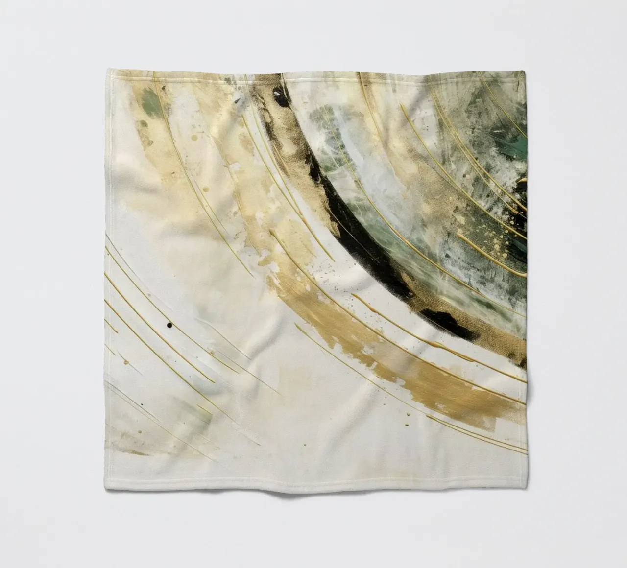 ABSTRACT ART Dissolving structures fleece blanket by Melanie Viola
