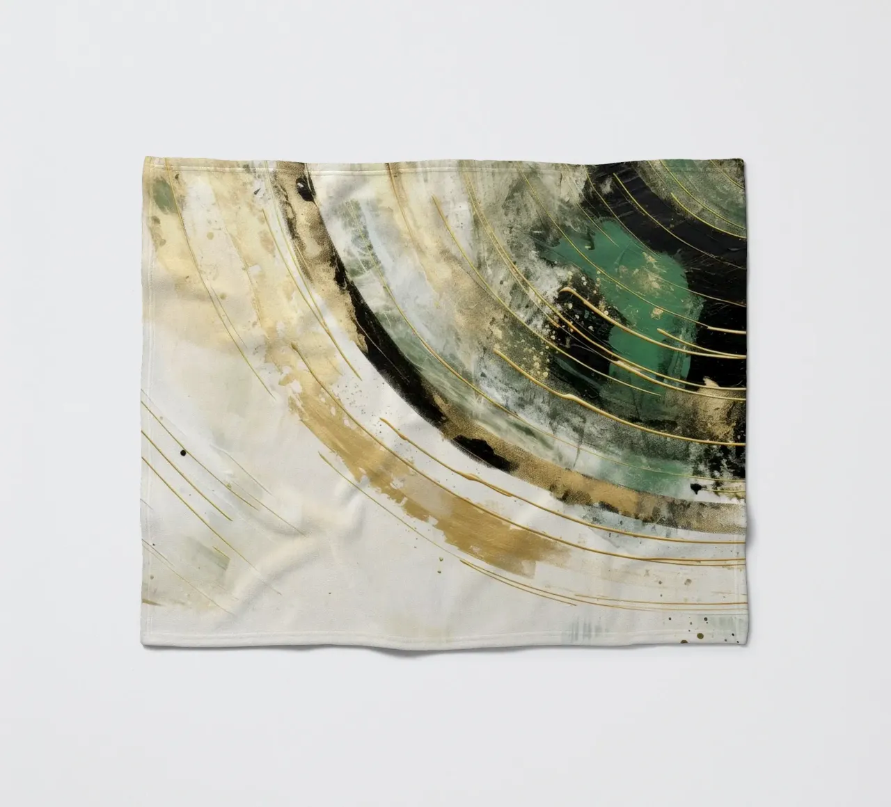 ABSTRACT ART Dissolving structures fleece blanket by Melanie Viola