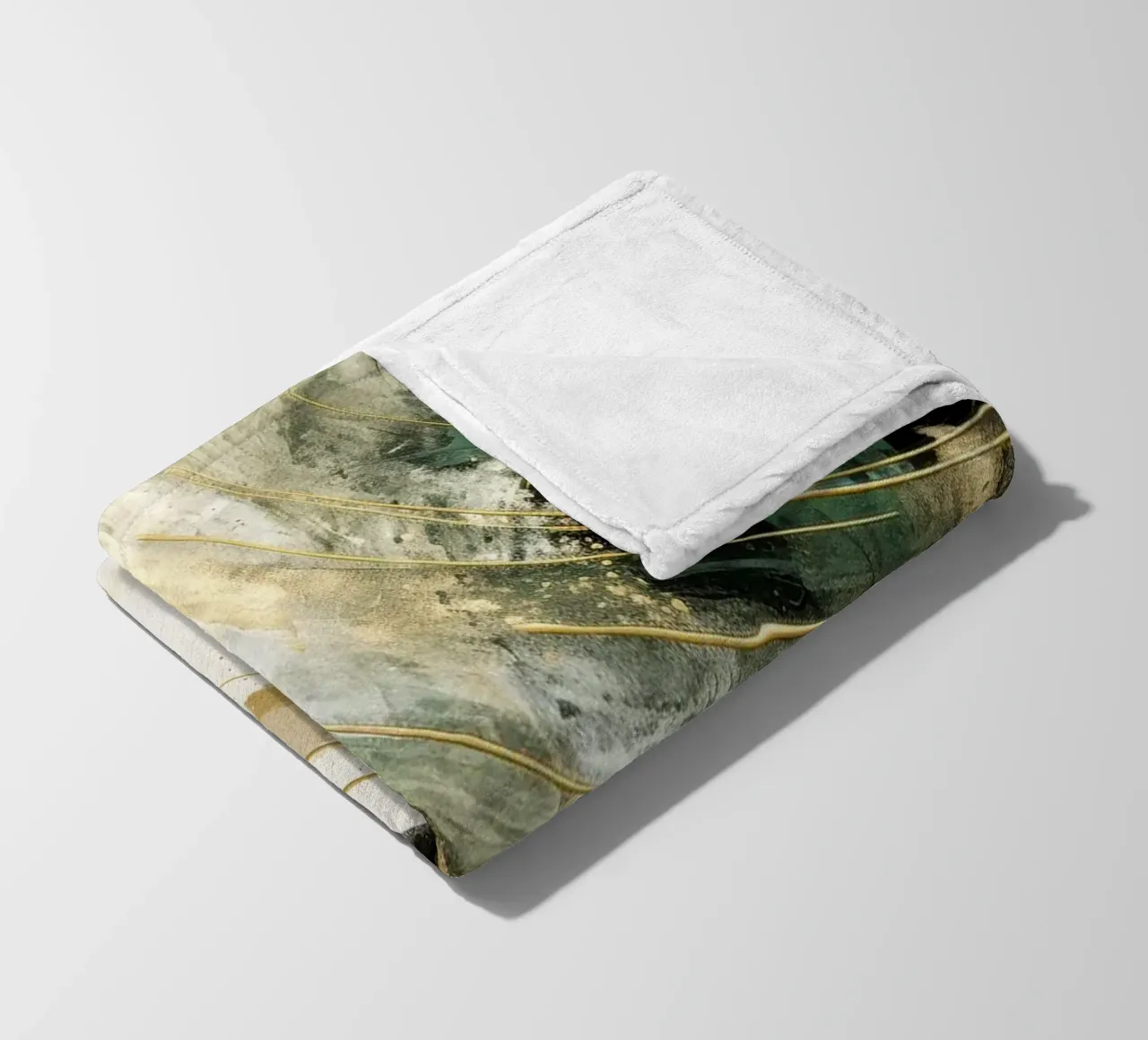 ABSTRACT ART Dissolving structures fleece blanket by Melanie Viola