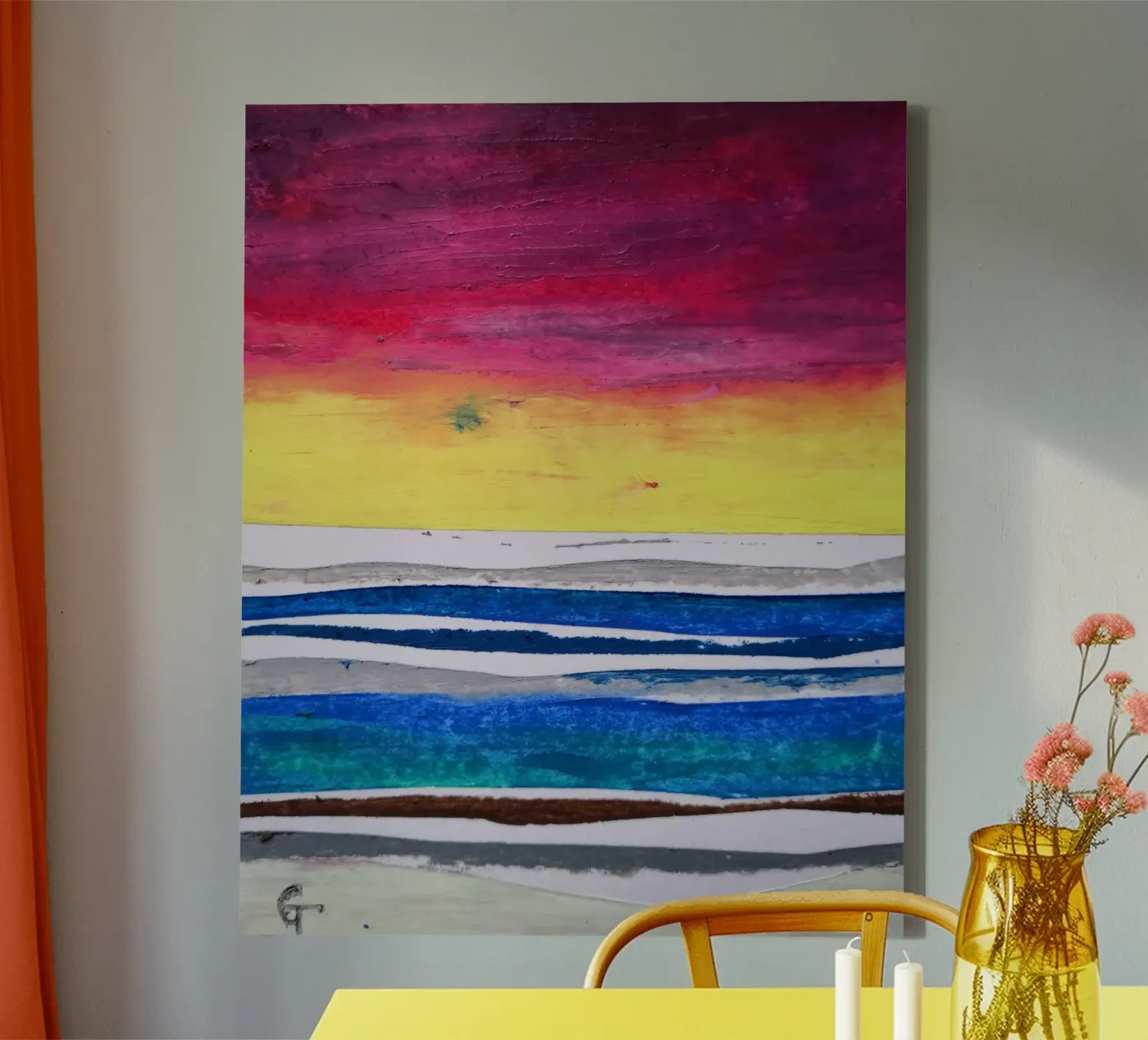 sunset canvas van gtobonart