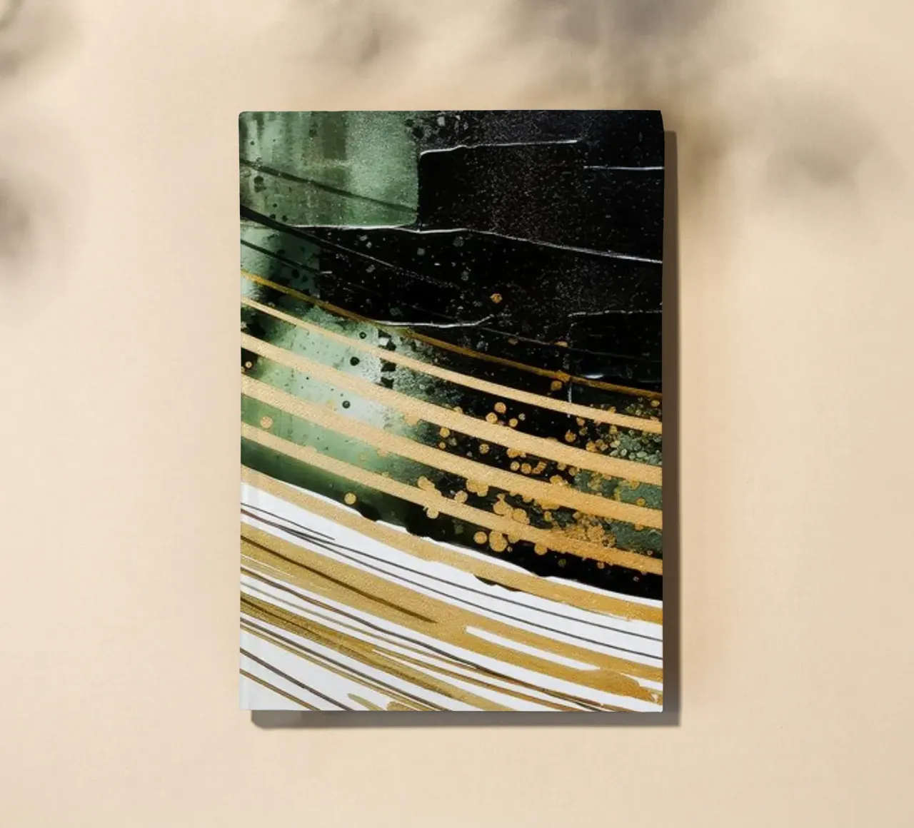 ABSTRACT ART Structures of silence notebook by Melanie Viola