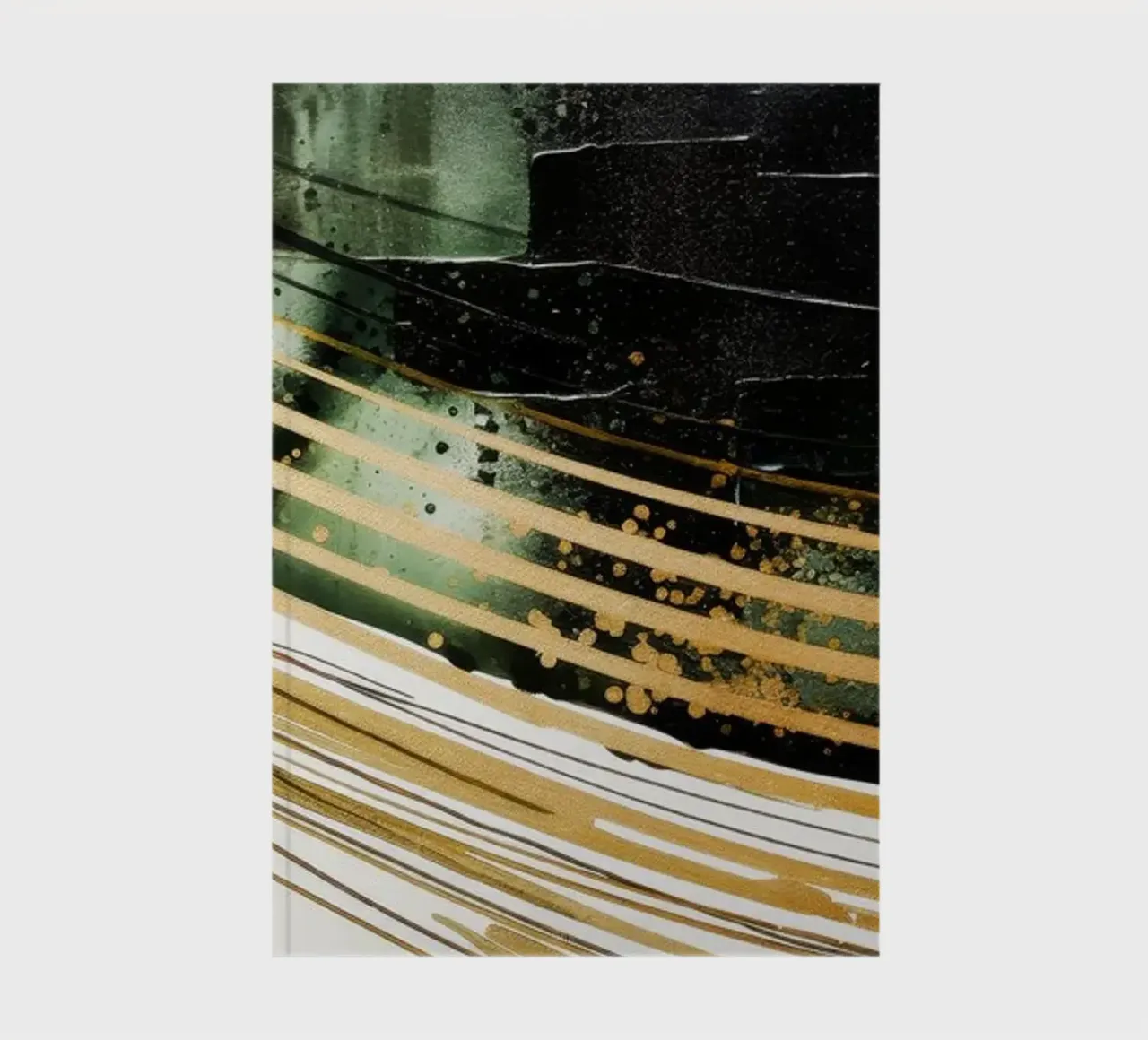 ABSTRACT ART Structures of silence notebook by Melanie Viola