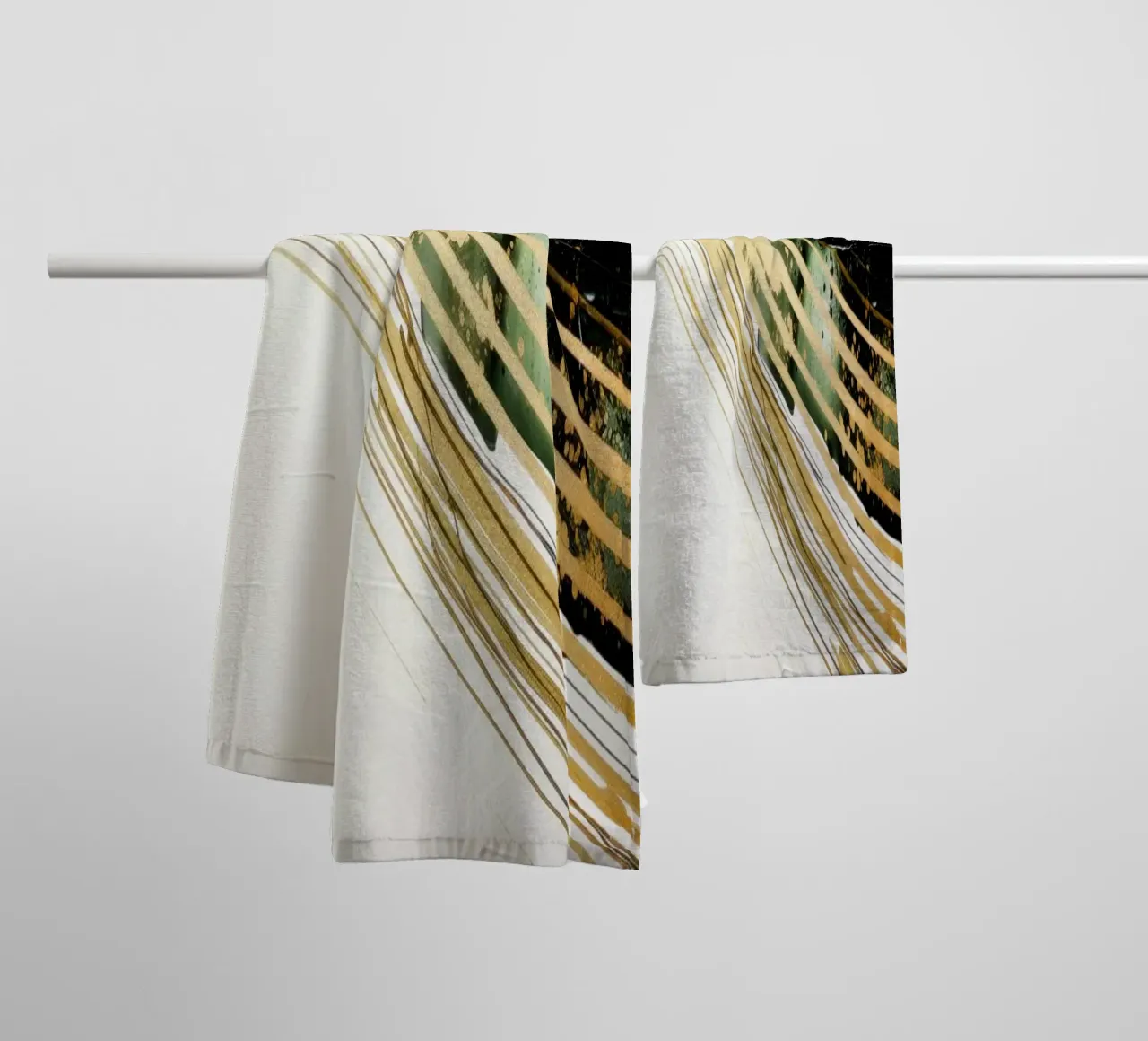 ABSTRACT ART Structures of silence towel by Melanie Viola