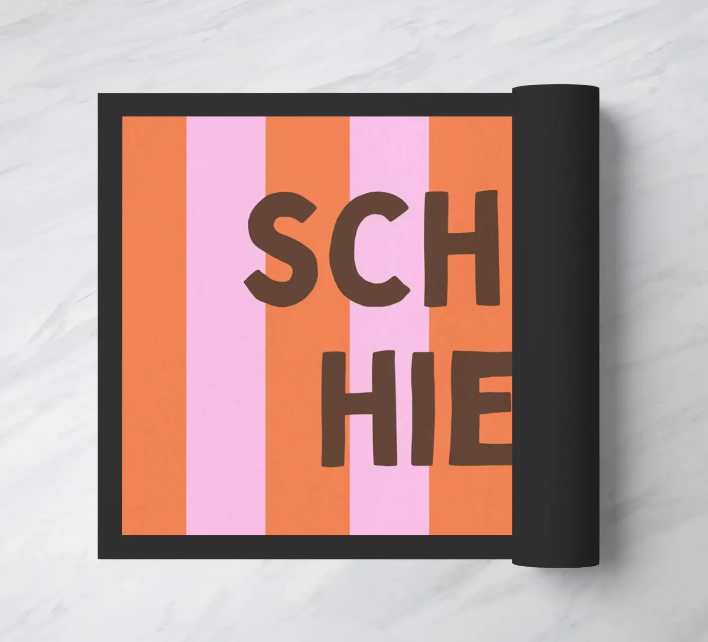 Nice here – Retro Stripes Art 01 doormat by HejYouDesign