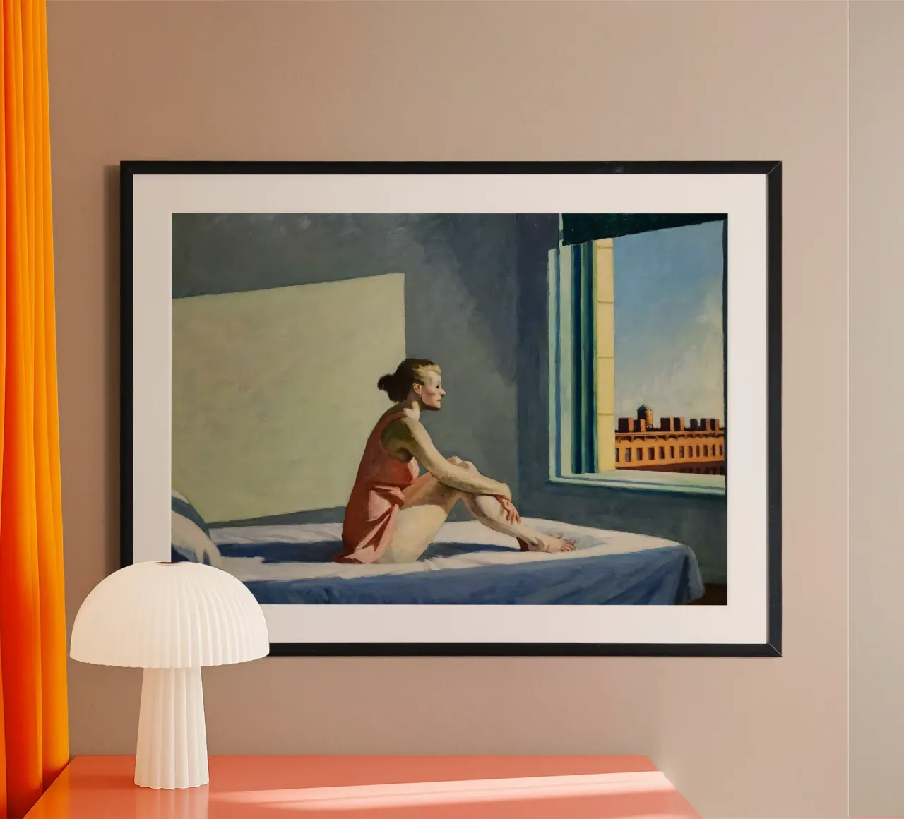 Edward Hopper - Sole del mattino, 1952 carta hahnemühle da Timeless Artworks