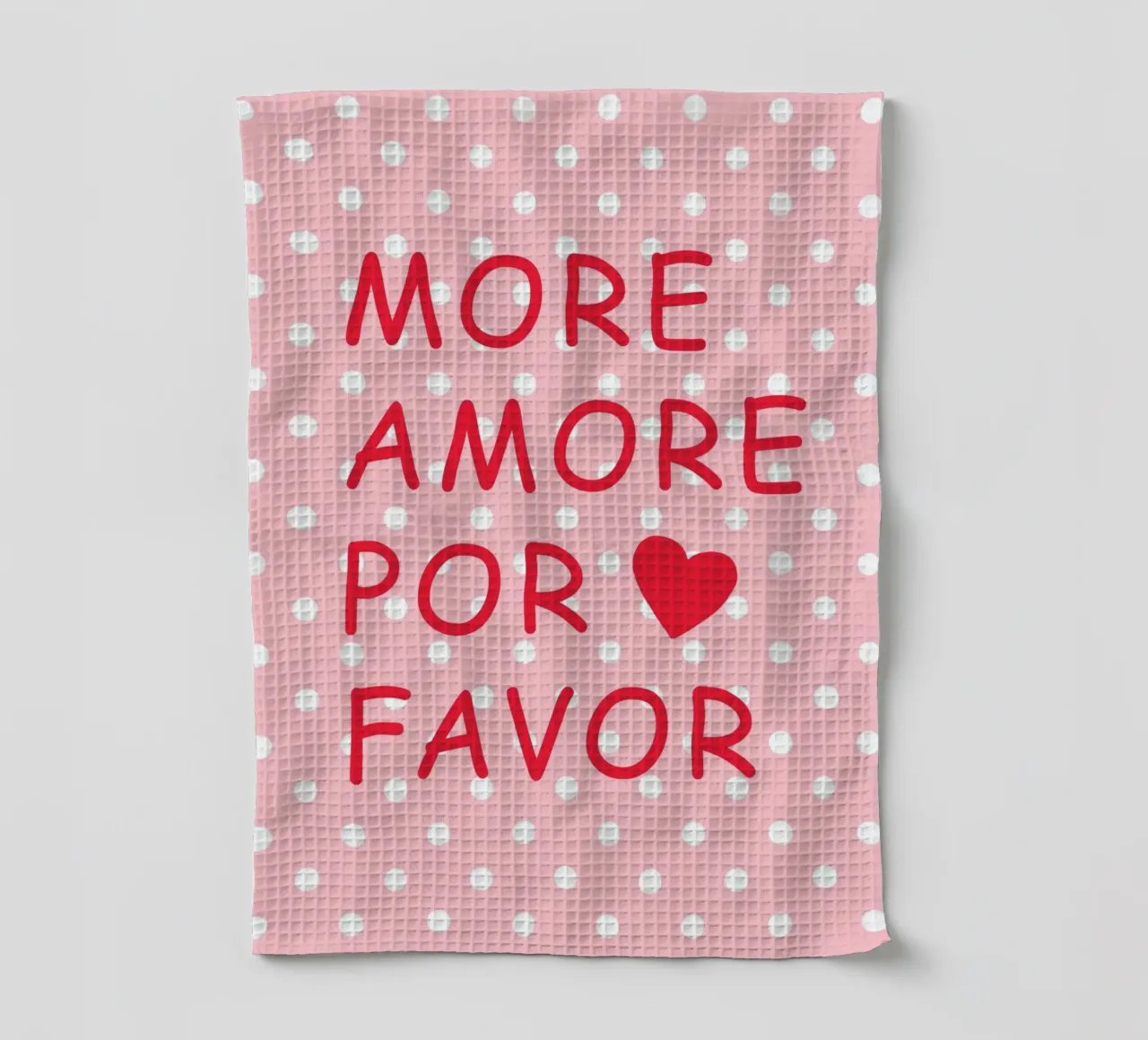 Message d'amour chaleureux torchon de Carina Pop & Pastell