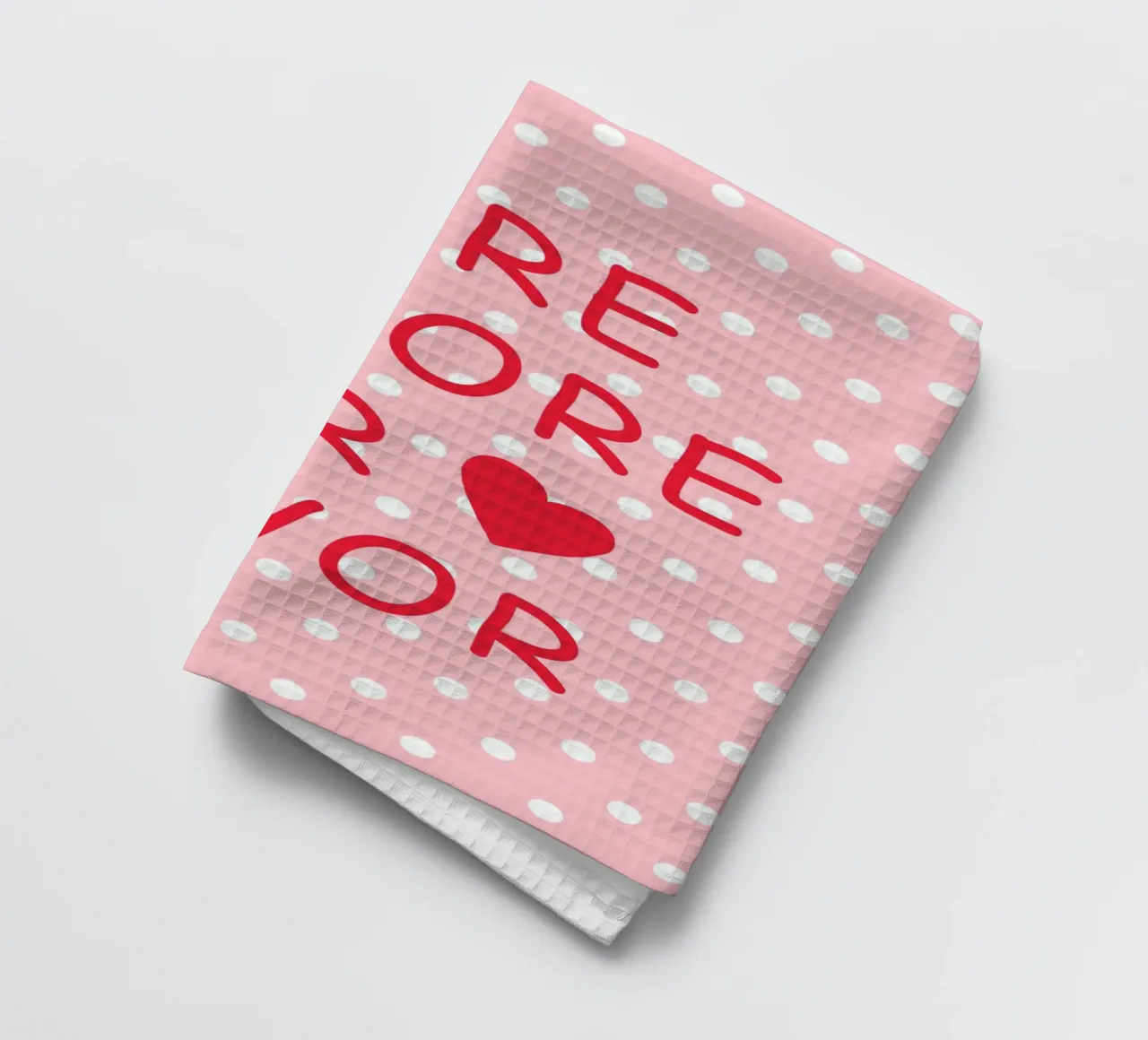 Message d'amour chaleureux torchon de Carina Pop & Pastell