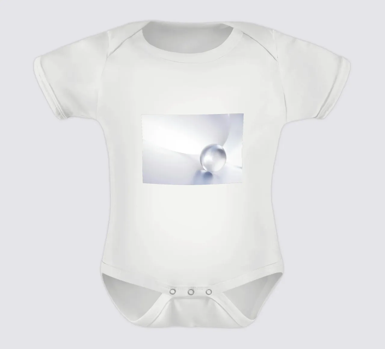 Sfera trasparente body neonato maniche corte da lesuki