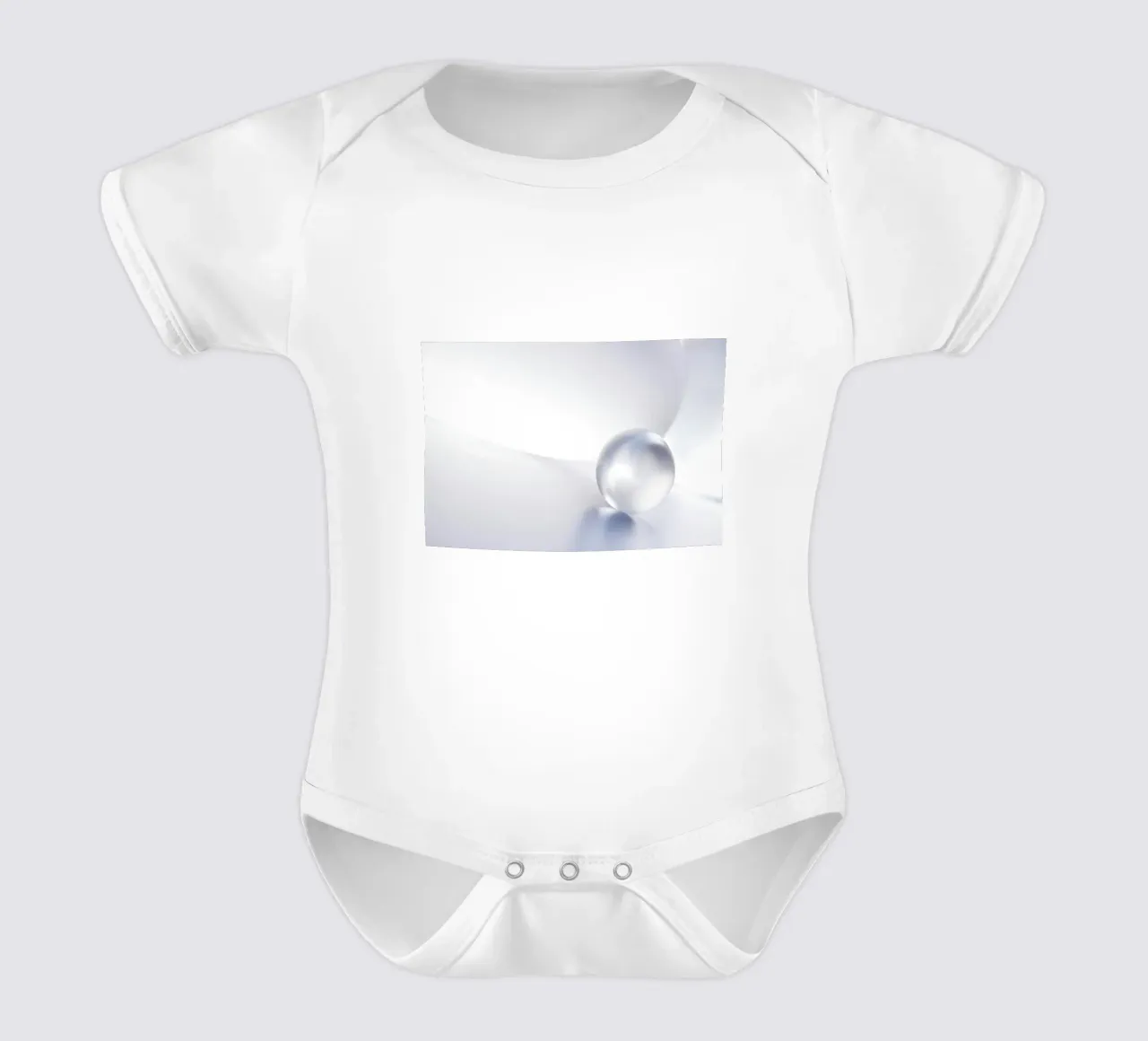 Sfera trasparente body neonato maniche corte da lesuki