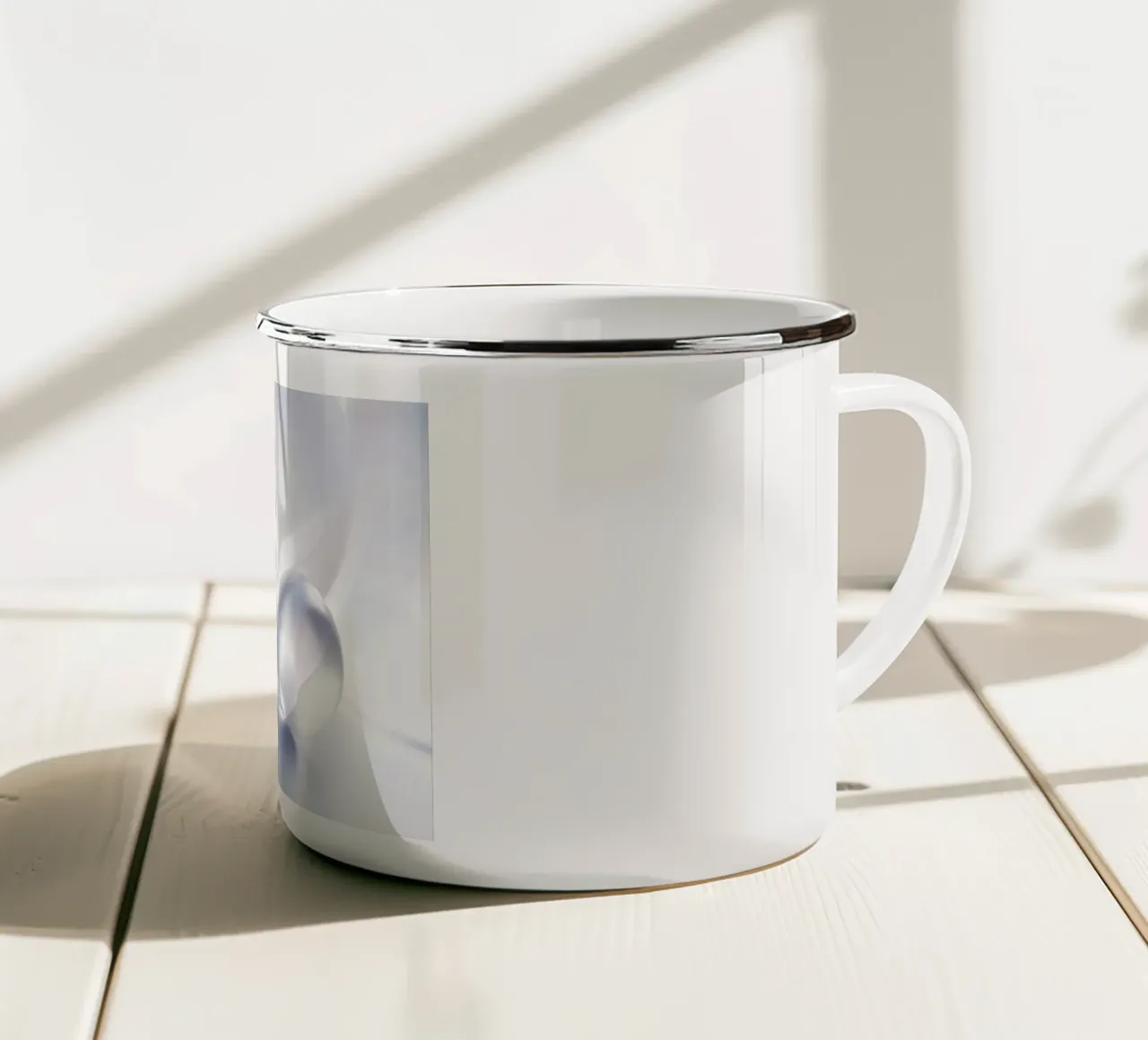 Sfera trasparente tazza in smalto da lesuki