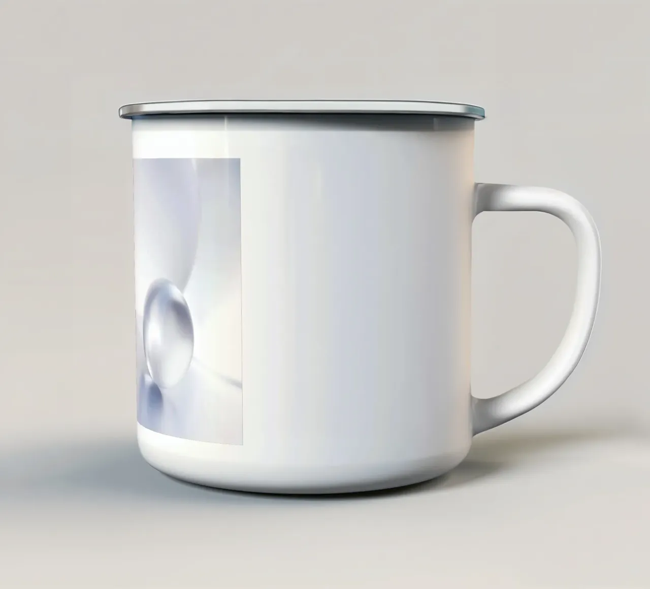 Sfera trasparente tazza in smalto da lesuki