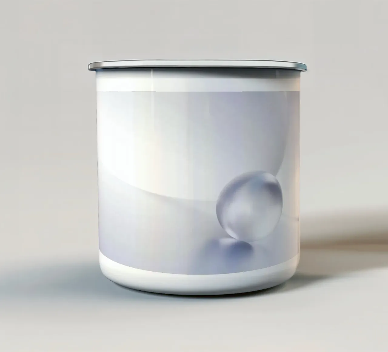 Sfera trasparente tazza in smalto da lesuki