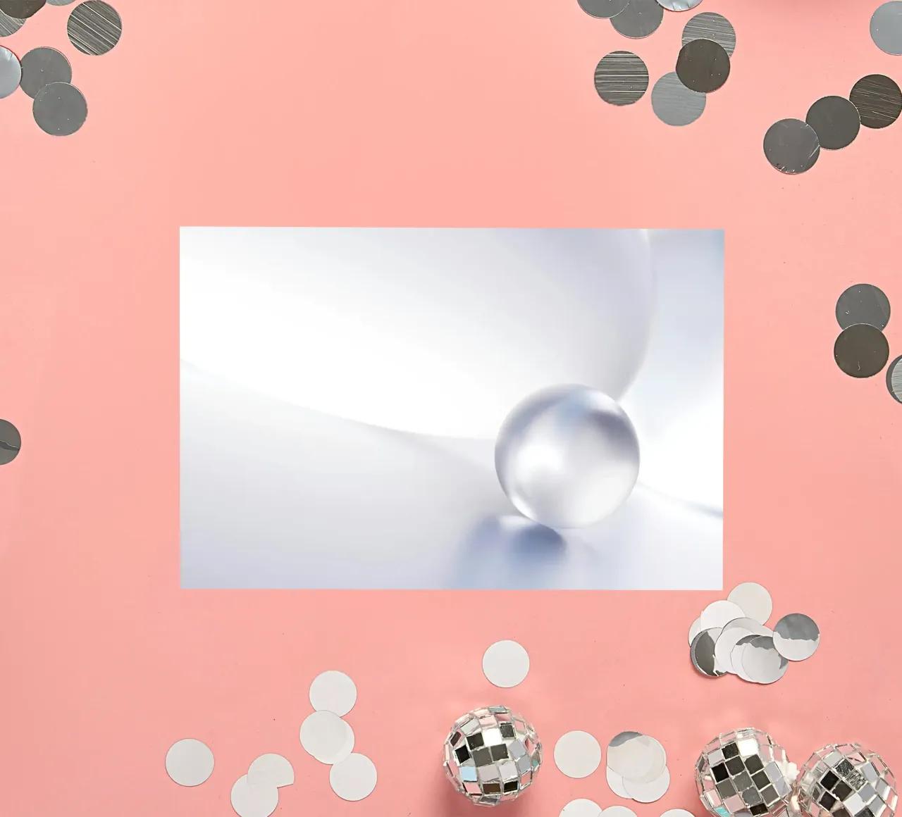 Sfera trasparente adesivo da lesuki