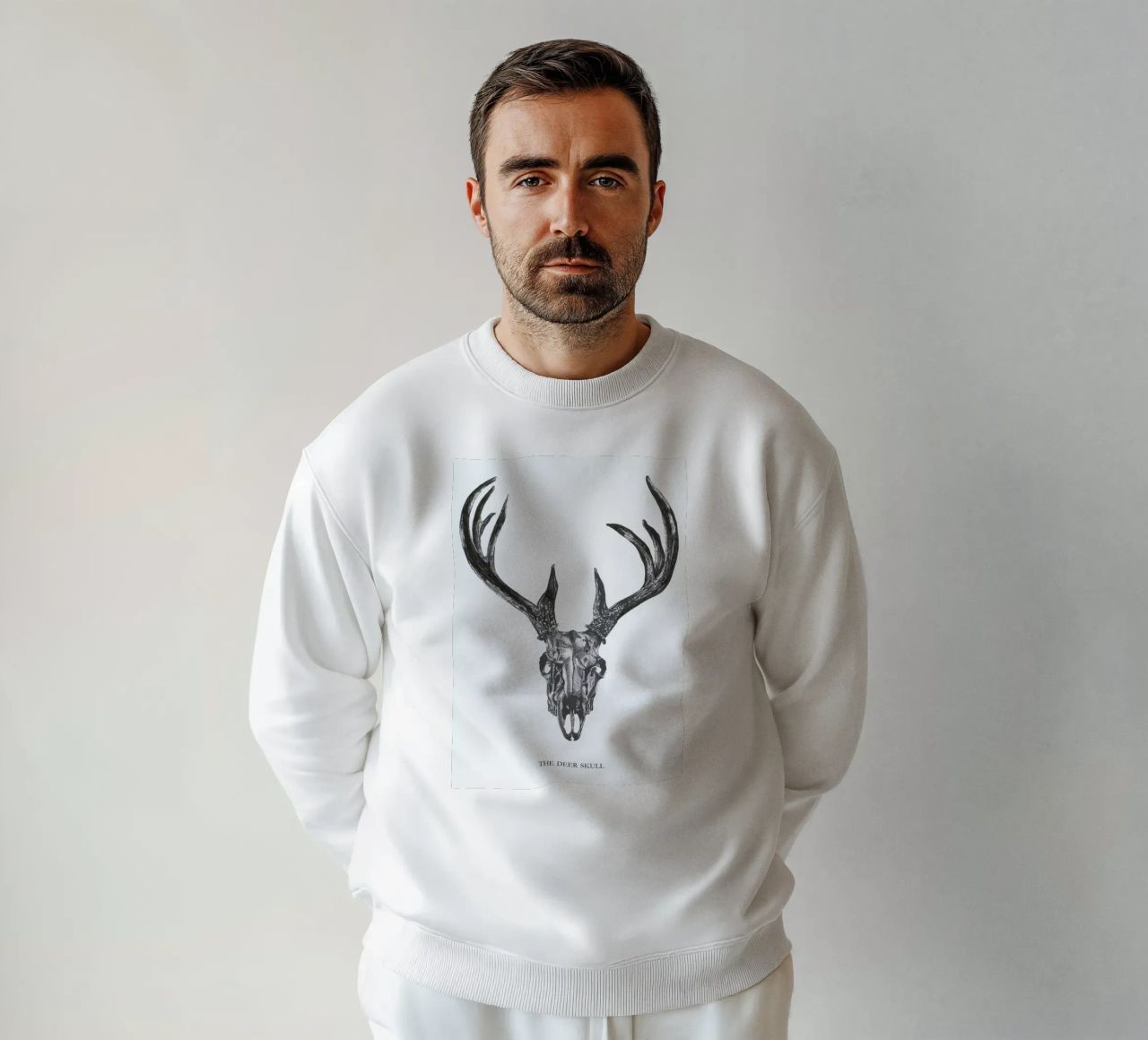 The Deer Skull felpa da Mathilde Olsen
