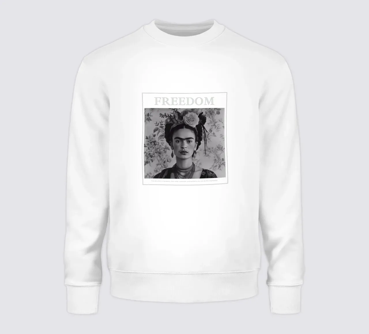 Frida Kahlo "Power in Every Stroke" felpa da Fantasias Florales