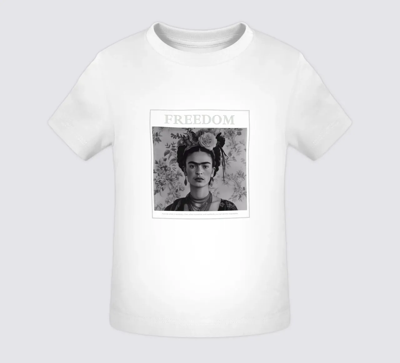 Frida Kahlo "Power in Every Stroke" maglietta neonato da Fantasias Florales