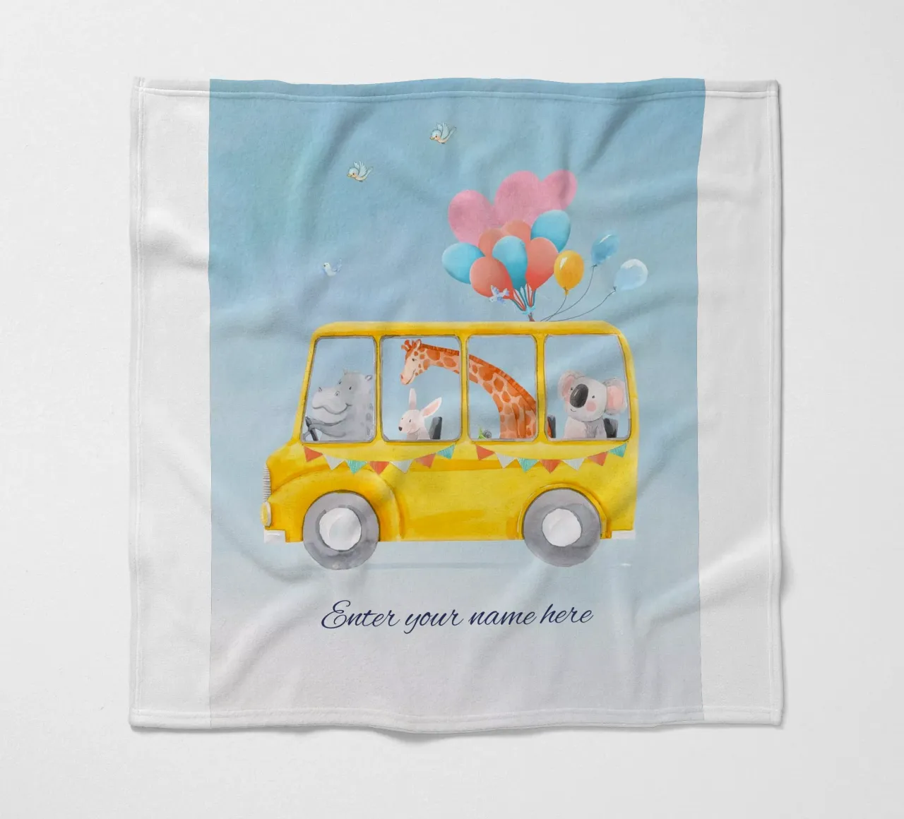 Personalized kids Name fleece blanket by DesignArt