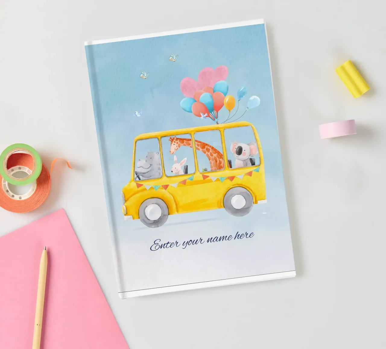 Personalized kids Name notebook by DesignArt