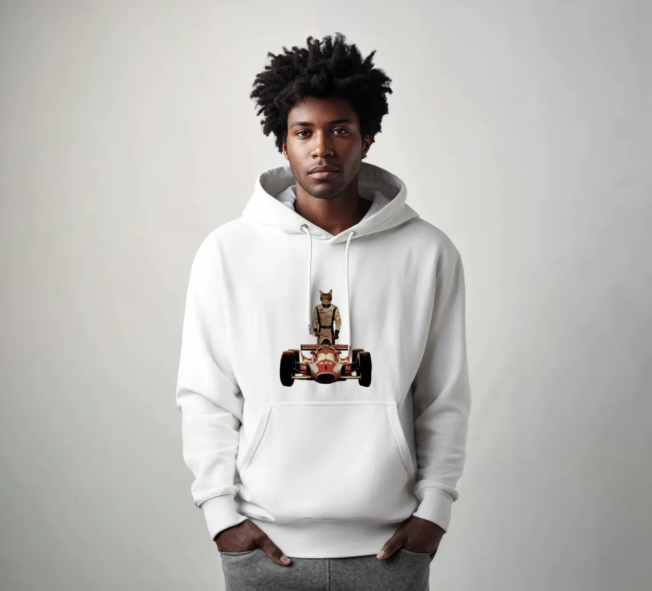 Chat de course felpa con cappuccio da dinem