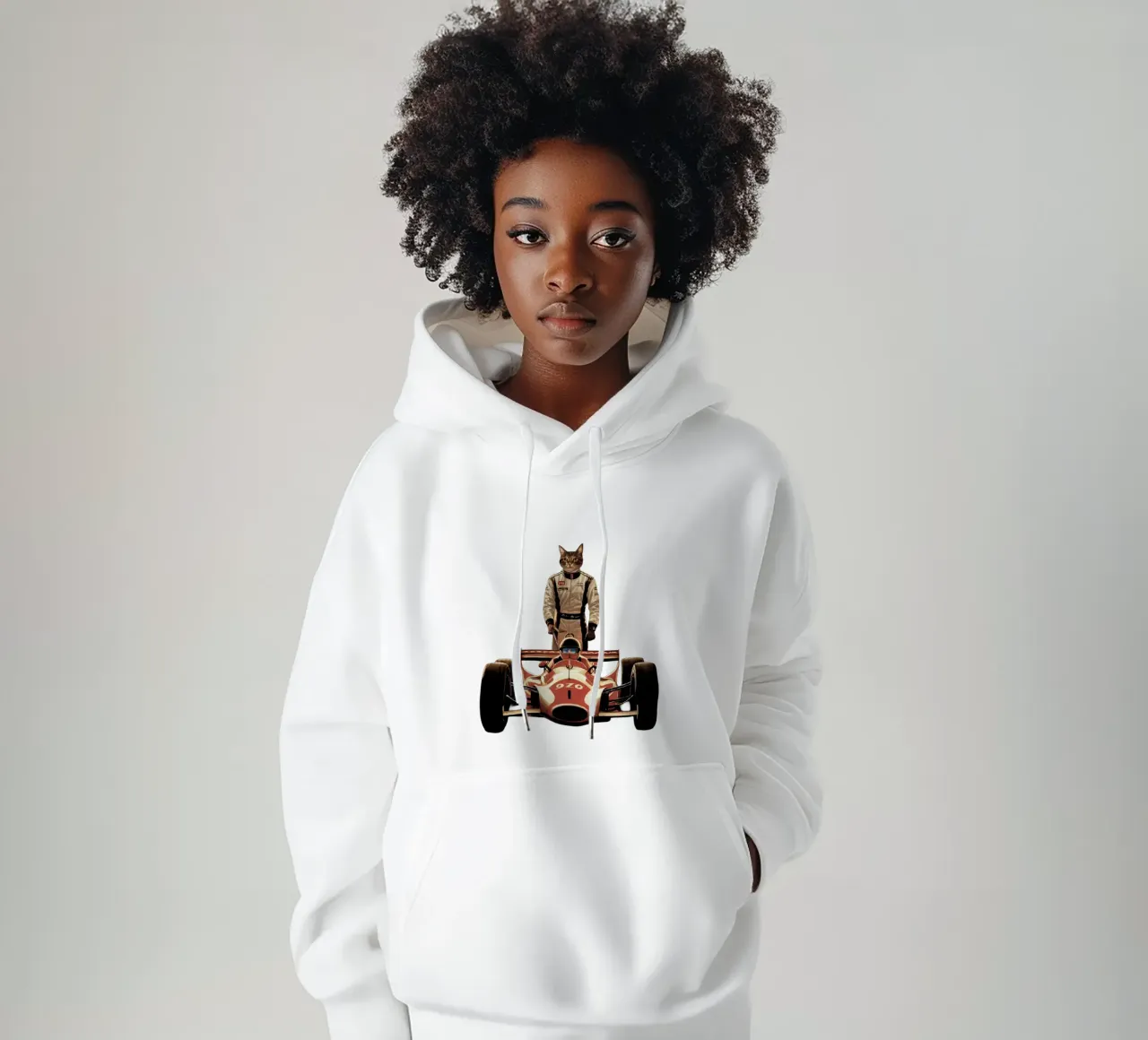 Chat de course felpa con cappuccio da dinem