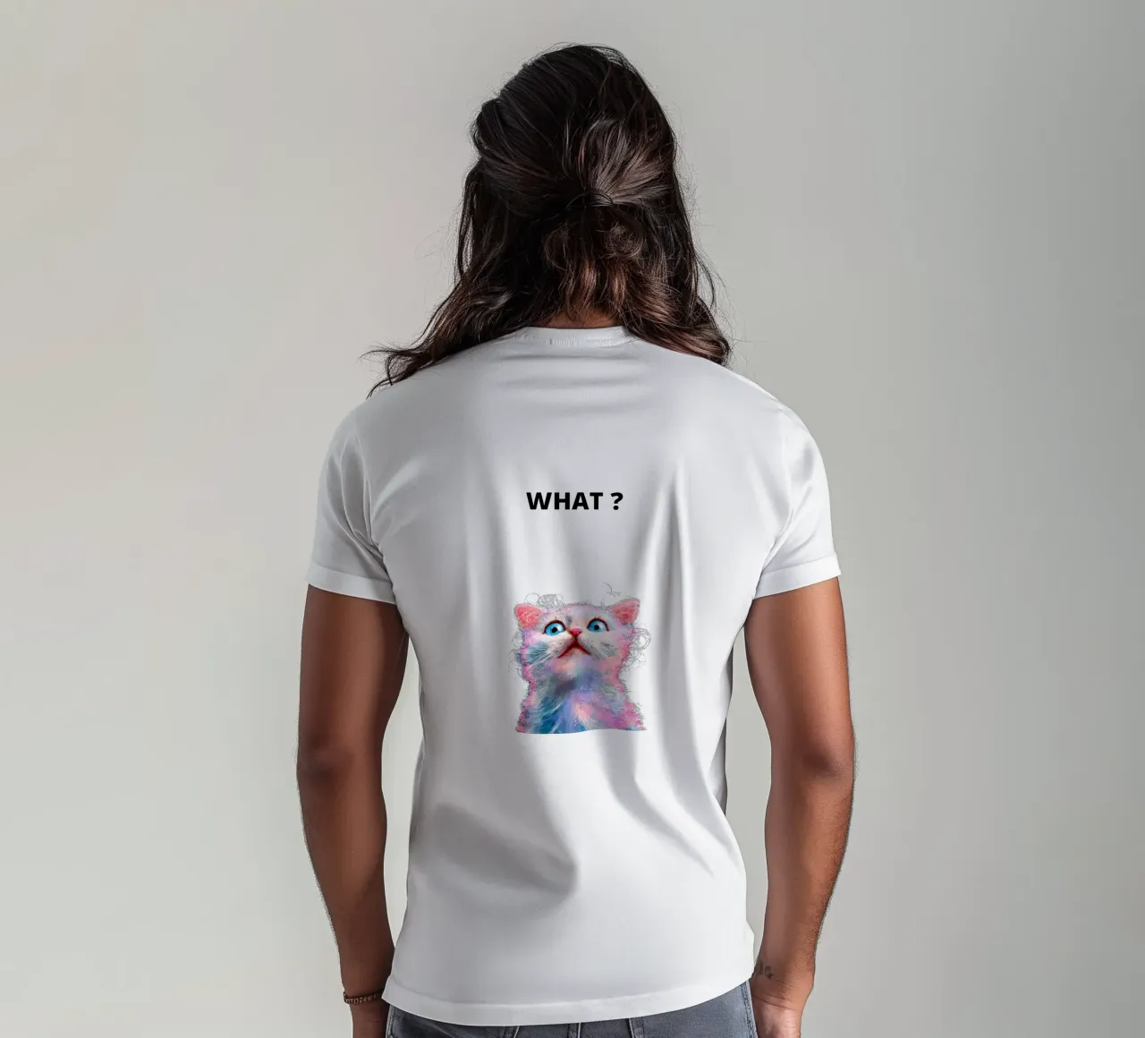 What ? with the cat t-shirt da dinem