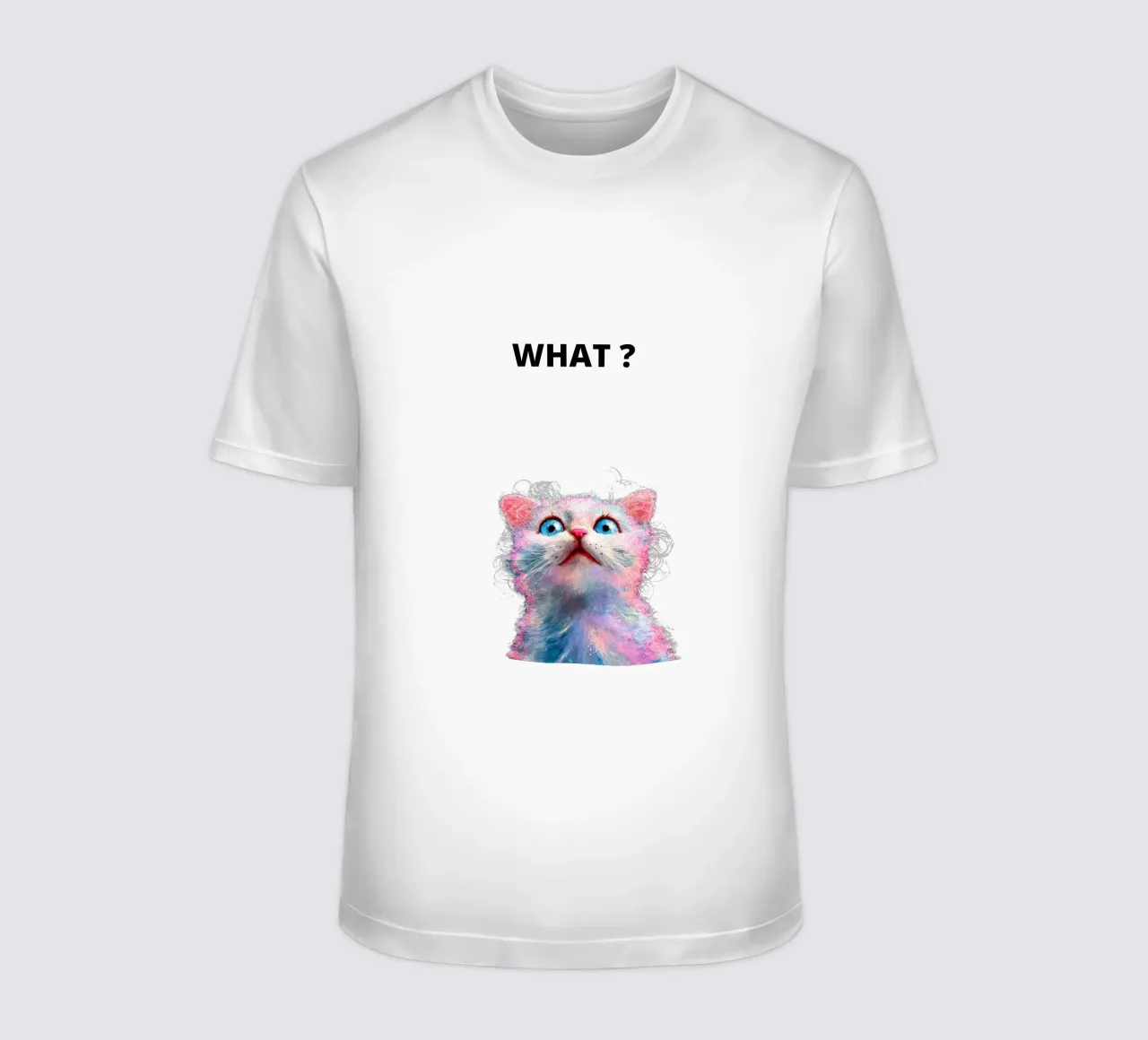 What ? with the cat t-shirt da dinem
