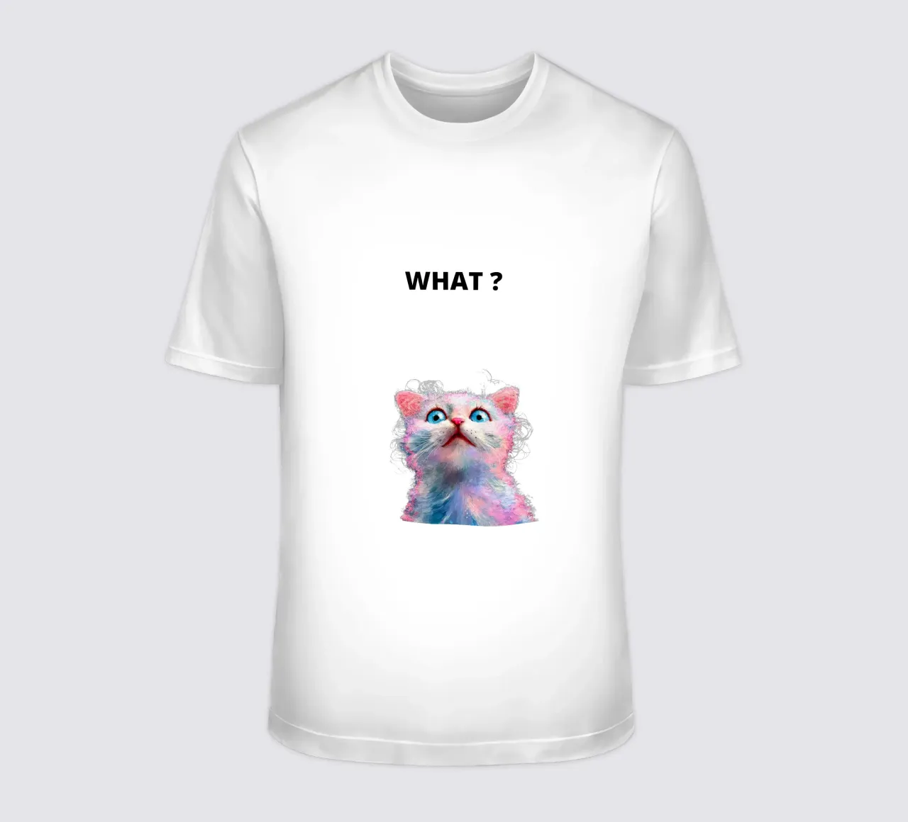 What ? with the cat t-shirt da dinem