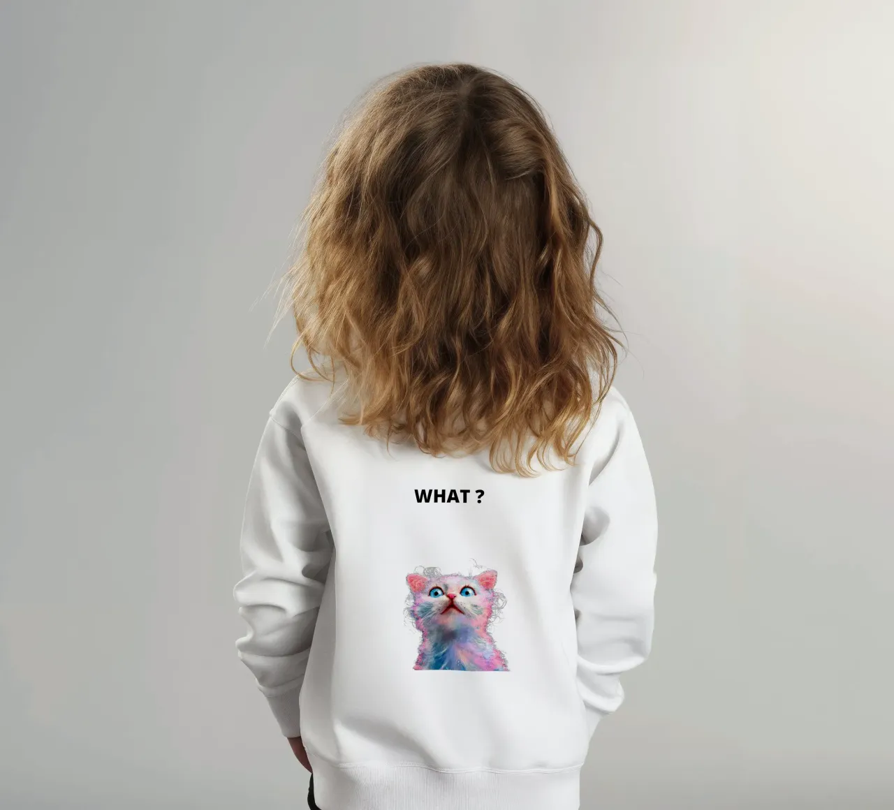 What ? with the cat felpa bambino da dinem