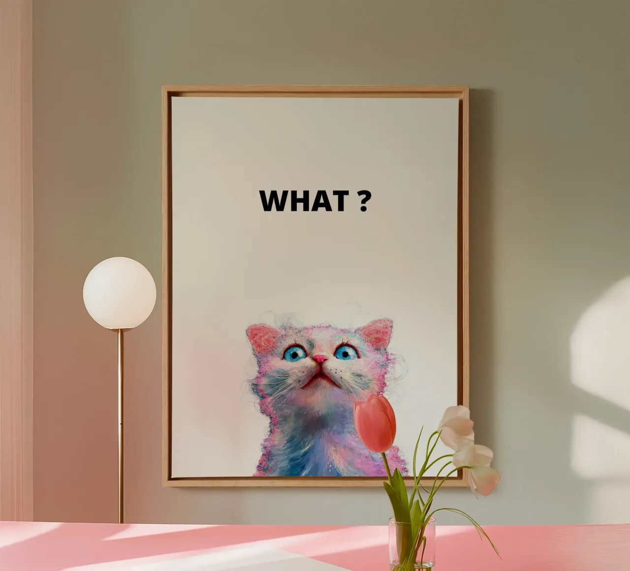 What ? with the cat tela da dinem