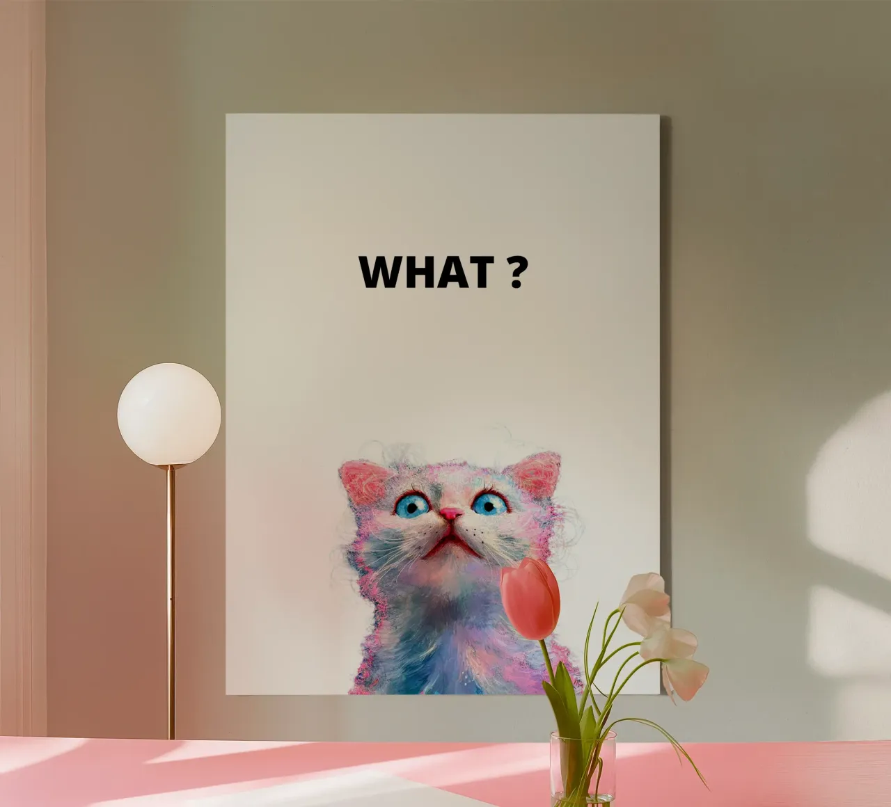 What ? with the cat tela da dinem