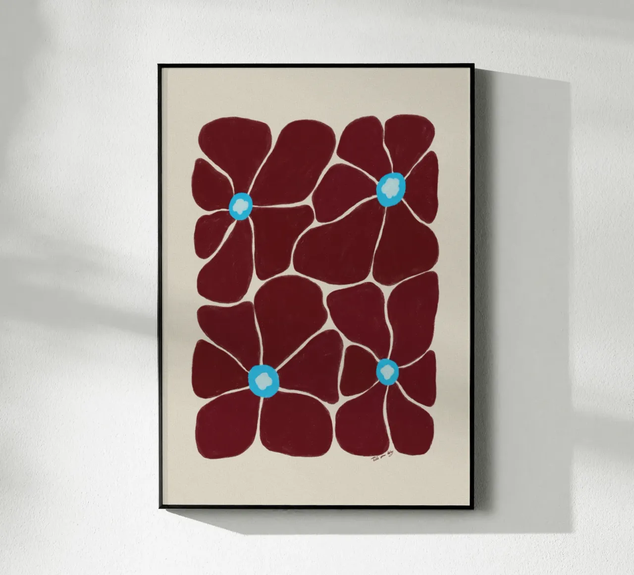 Abstract Bloom - red plexiglass da Tida vom Weg