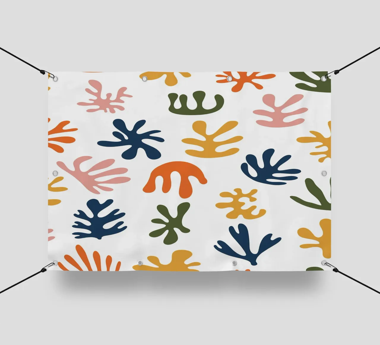 Alghe astratte telo in pvc da Leahprint