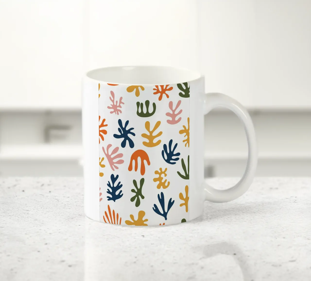 Alghe astratte tazza in ceramica da Leahprint